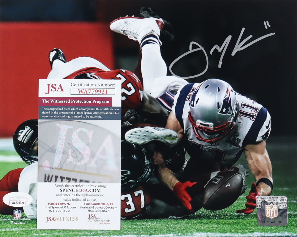 Julian Edelman Signed Patriots 8x10 Photo (JSA) at PristineAuction.com Julian Edelman Signed Patriots 8x10 Photo (JSA) at PristineAuction.com