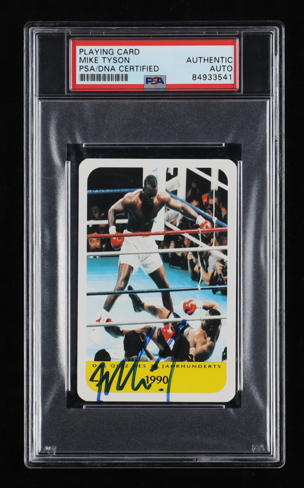 Mike Tyson Signed 1990 A Question Of Sport Card (PSA) at PristineAuction.com Mike Tyson Signed 1990 A Question Of Sport Card (PSA) at PristineAuction.com