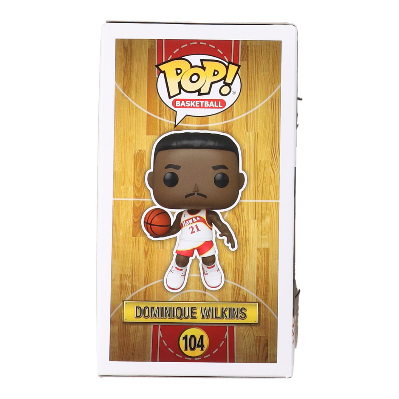 Dominique Wilkins Signed Hawks #104 Funko Pop! Vinyl Figure (Schwartz) at PristineAuction.com Dominique Wilkins Signed Hawks #104 Funko Pop! Vinyl Figure (Schwartz) at PristineAuction.com