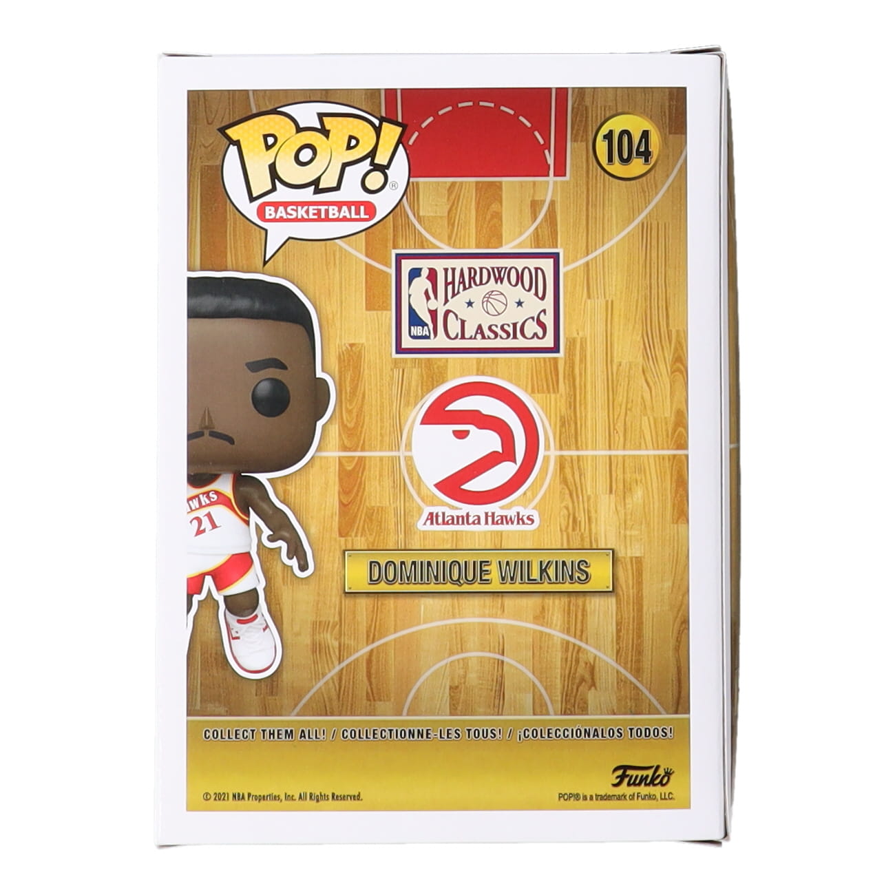 Dominique Wilkins Signed Hawks #104 Funko Pop! Vinyl Figure (Schwartz) at PristineAuction.com Dominique Wilkins Signed Hawks #104 Funko Pop! Vinyl Figure (Schwartz) at PristineAuction.com