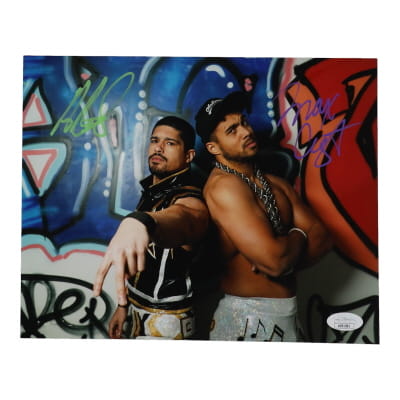 Max Caster & Anthony Bowens Signed AEW 8x10 Photo (JSA) at PristineAuction.com Max Caster & Anthony Bowens Signed AEW 8x10 Photo (JSA) at PristineAuction.com