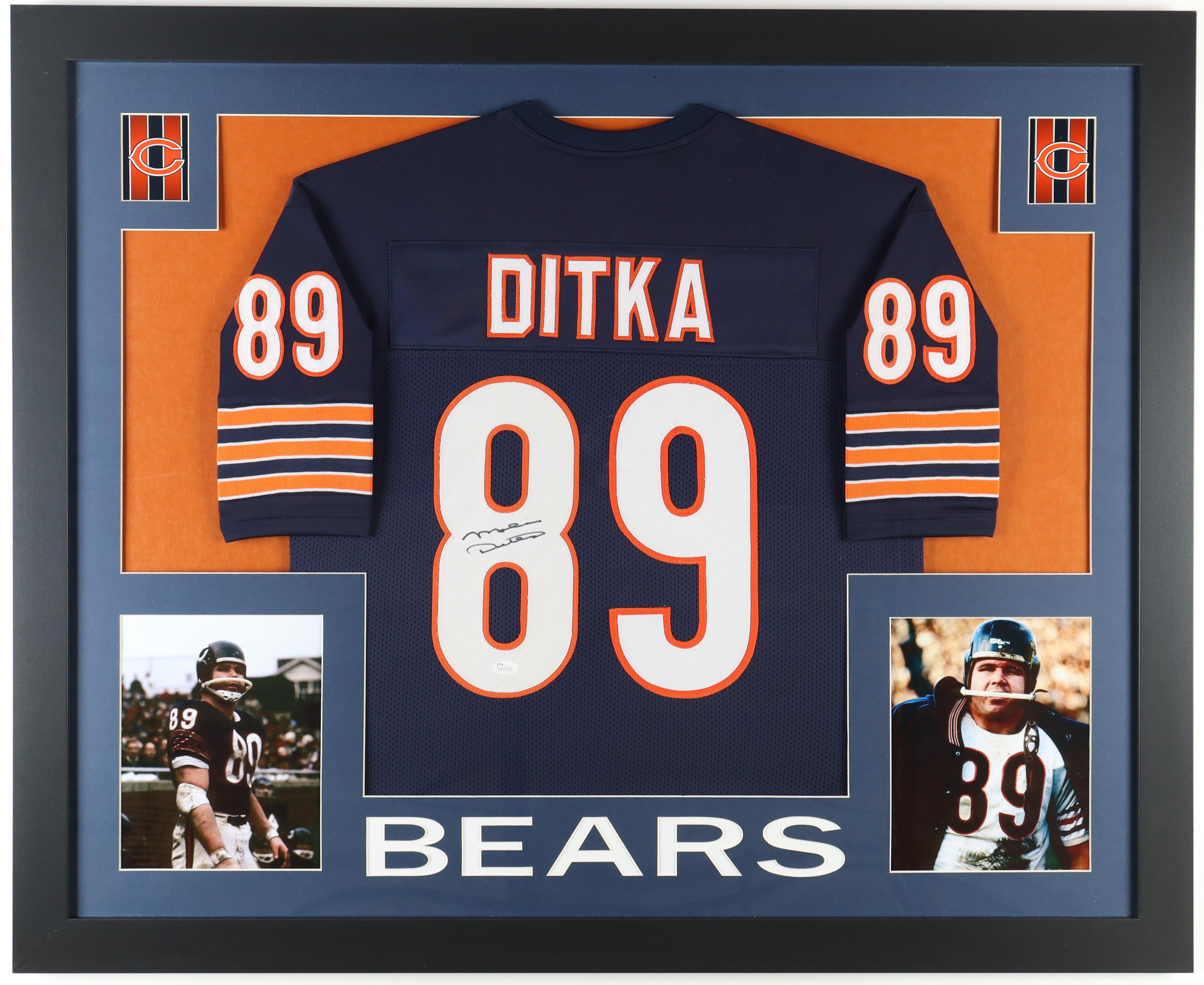 Mike Ditka Signed Custom Framed Jersey Display (JSA) at PristineAuction.com Mike Ditka Signed Custom Framed Jersey Display (JSA) at PristineAuction.com