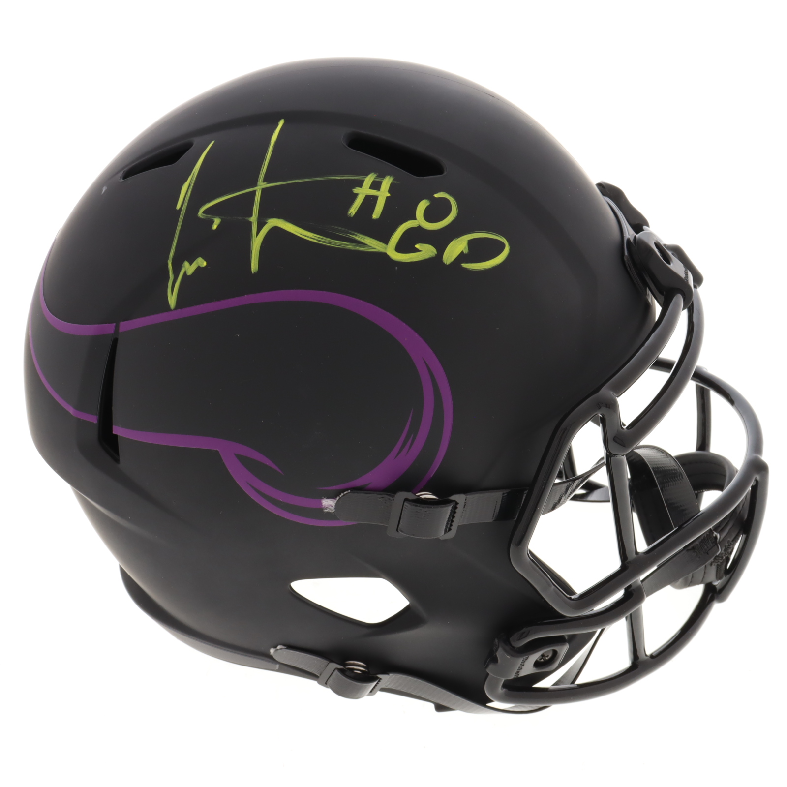 Cris Carter Signed Vikings Full-Size Eclipse Alternate Speed Helmet (Schwartz) at PristineAuction.com Cris Carter Signed Vikings Full-Size Eclipse Alternate Speed Helmet (Schwartz) at PristineAuction.com