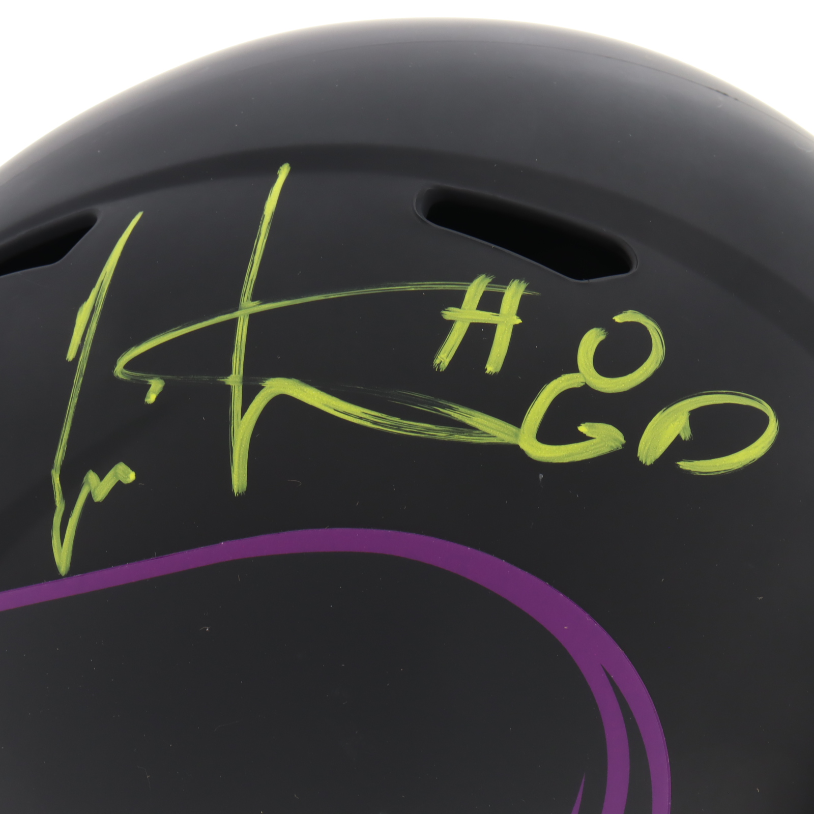 Cris Carter Signed Vikings Full-Size Eclipse Alternate Speed Helmet (Schwartz) at PristineAuction.com Cris Carter Signed Vikings Full-Size Eclipse Alternate Speed Helmet (Schwartz) at PristineAuction.com