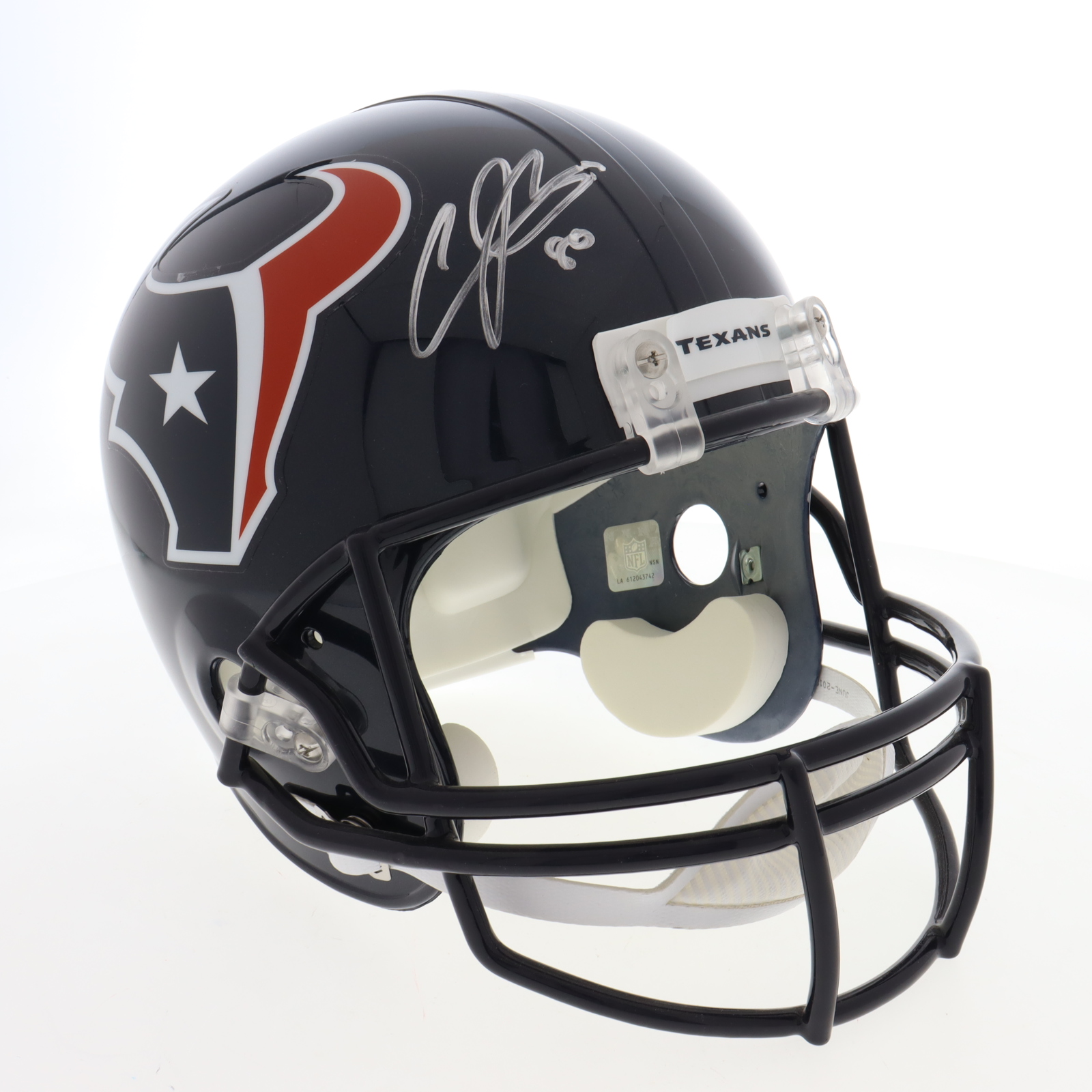 Andre Johnson Signed Texans Full-Size Speed Helmet (JSA) at PristineAuction.com Andre Johnson Signed Texans Full-Size Speed Helmet (JSA) at PristineAuction.com