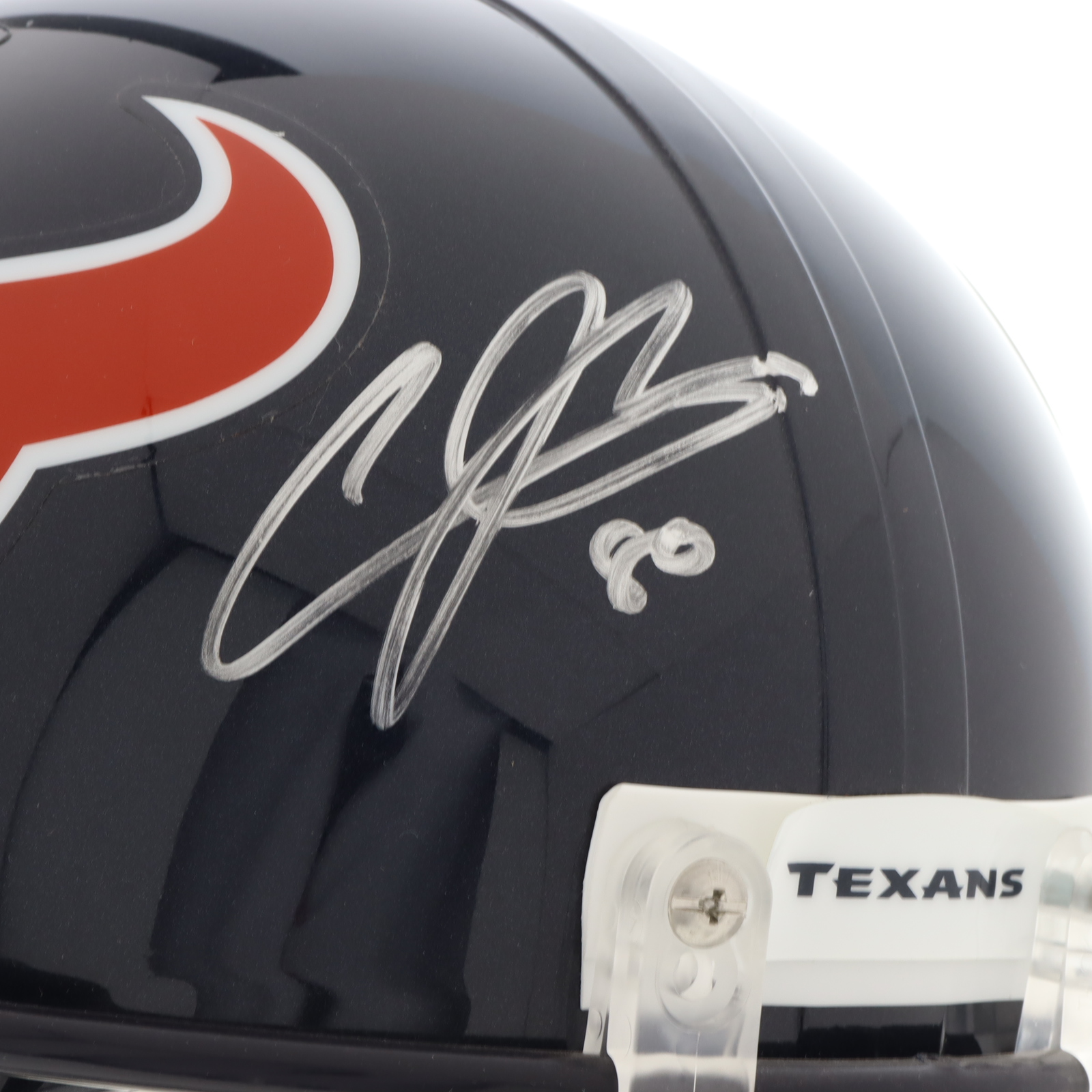 Andre Johnson Signed Texans Full-Size Speed Helmet (JSA) at PristineAuction.com Andre Johnson Signed Texans Full-Size Speed Helmet (JSA) at PristineAuction.com
