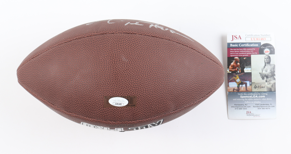 Johnny Manziel Signed NFL Football Inscribed "'12 Heisman" (JSA) at PristineAuction.com Johnny Manziel Signed NFL Football Inscribed "'12 Heisman" (JSA) at PristineAuction.com