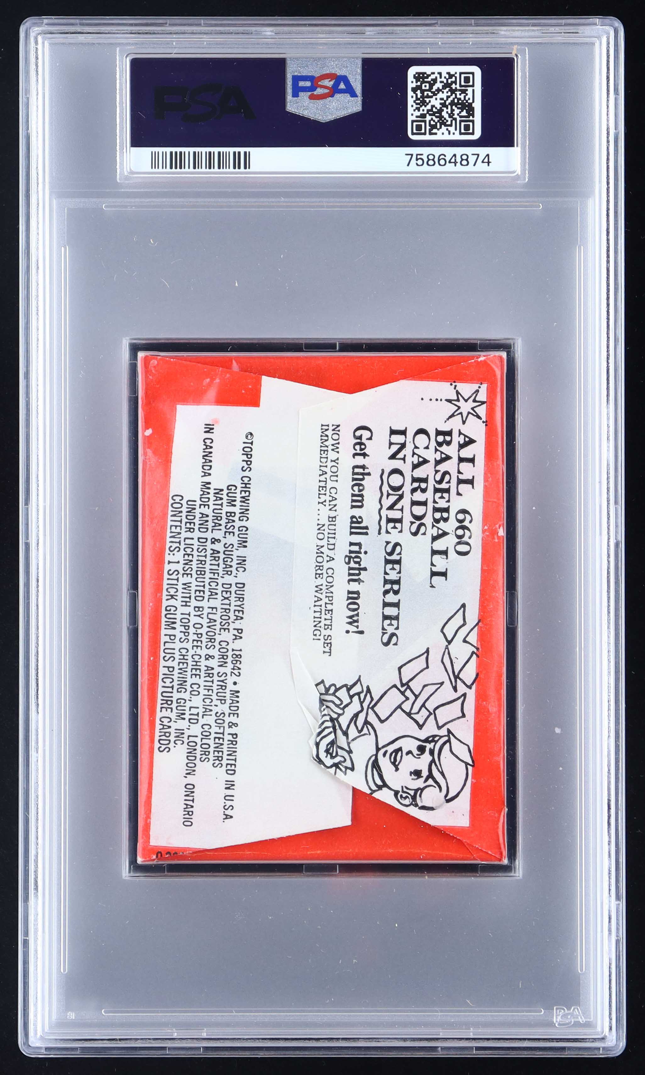 1974 Topps Baseball Wax Pack (PSA 6) at PristineAuction.com 1974 Topps Baseball Wax Pack (PSA 6) at PristineAuction.com