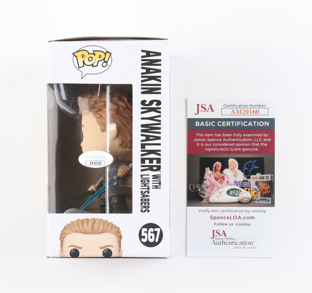 Hayden Christensen Signed "Star Wars" #567 Anakin Skywalker Funko Pop! Vinyl Figure (JSA) at PristineAuction.com Hayden Christensen Signed "Star Wars" #567 Anakin Skywalker Funko Pop! Vinyl Figure (JSA) at PristineAuction.com
