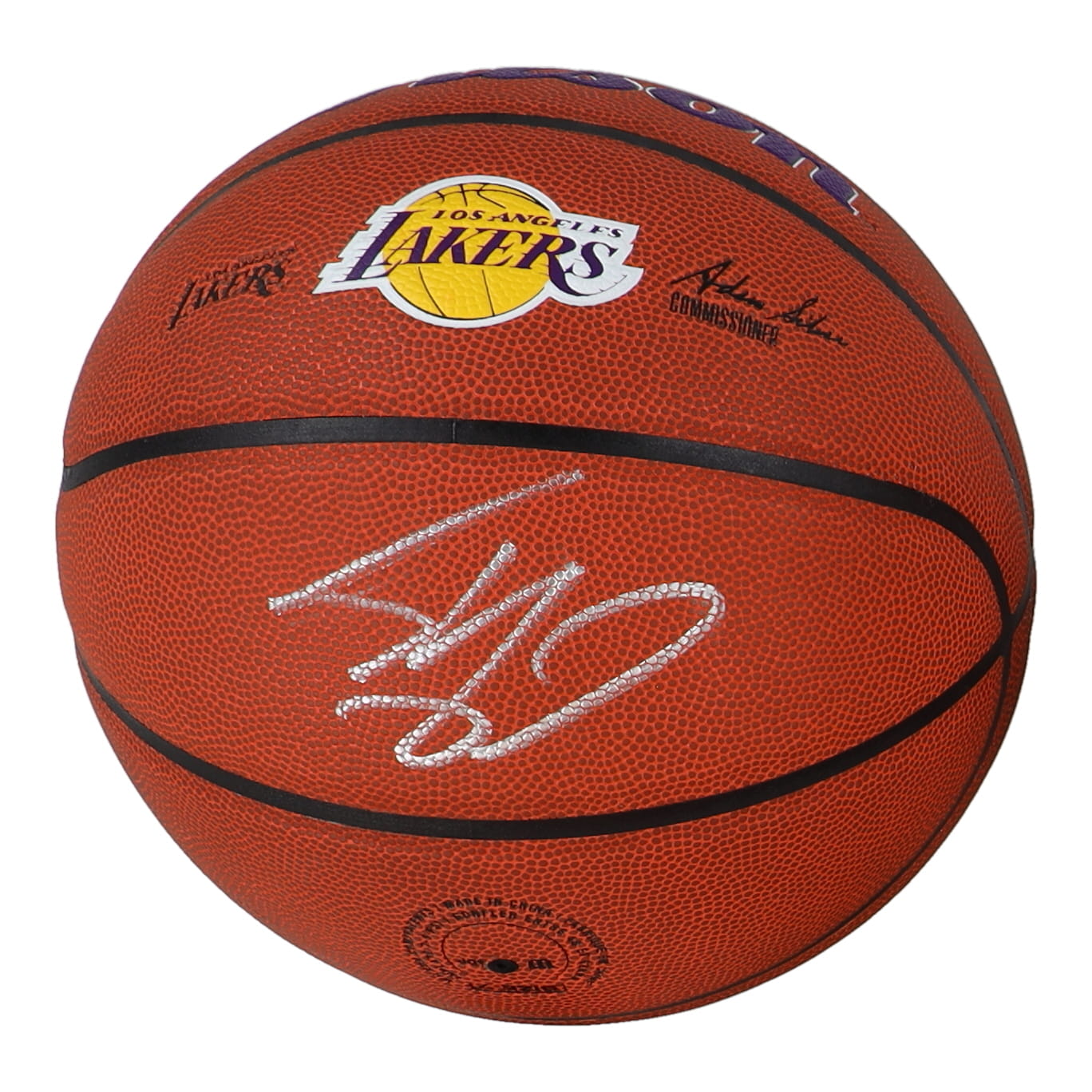 Shaquille O'Neal Signed Lakers Logo NBA Basketball (Schwartz) at PristineAuction.com Shaquille O'Neal Signed Lakers Logo NBA Basketball (Schwartz) at PristineAuction.com