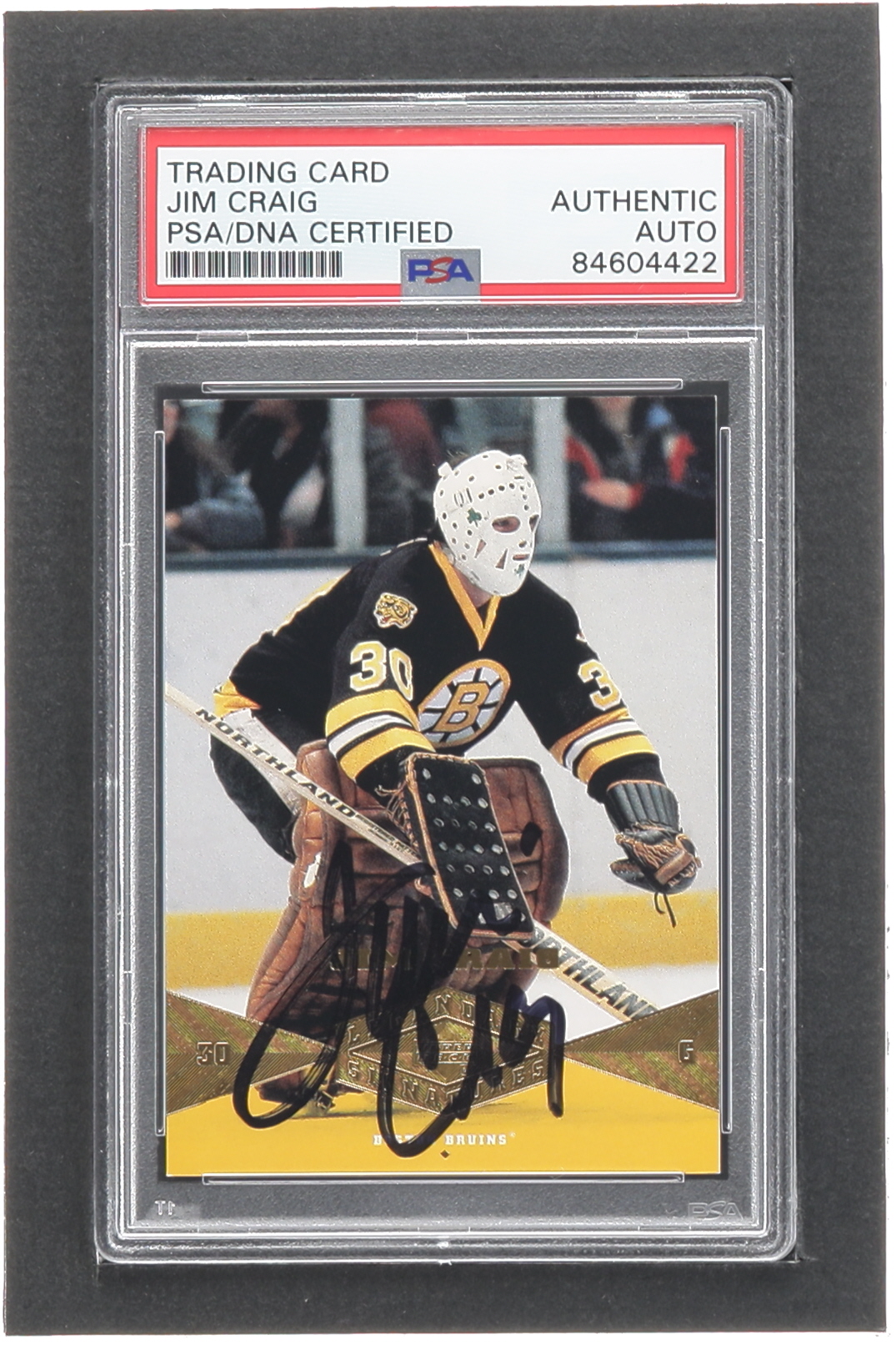 Jim Craig Signed 2004-05 UD Legendary Signatures #95 (PSA) at PristineAuction.com Jim Craig Signed 2004-05 UD Legendary Signatures #95 (PSA) at PristineAuction.com