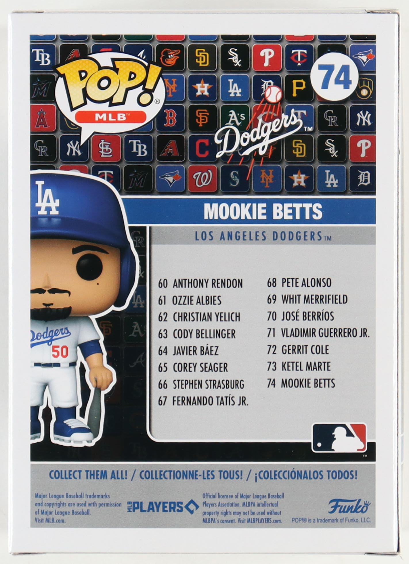 Mookie Bets Dodgers #74 Funko Pop! MLB Vinyl Figure at PristineAuction.com Mookie Bets Dodgers #74 Funko Pop! MLB Vinyl Figure at PristineAuction.com