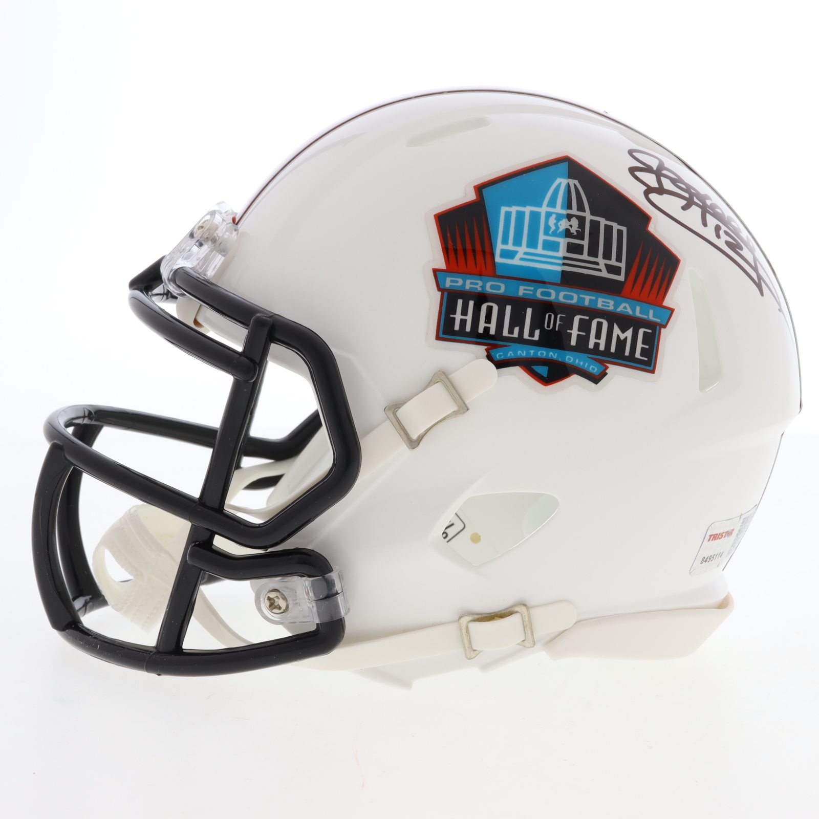 Bruce Smith & Jim Kelly Signed Hall Of Fame Logo Speed Mini Helmet (TriStar) at PristineAuction.com Bruce Smith & Jim Kelly Signed Hall Of Fame Logo Speed Mini Helmet (TriStar) at PristineAuction.com