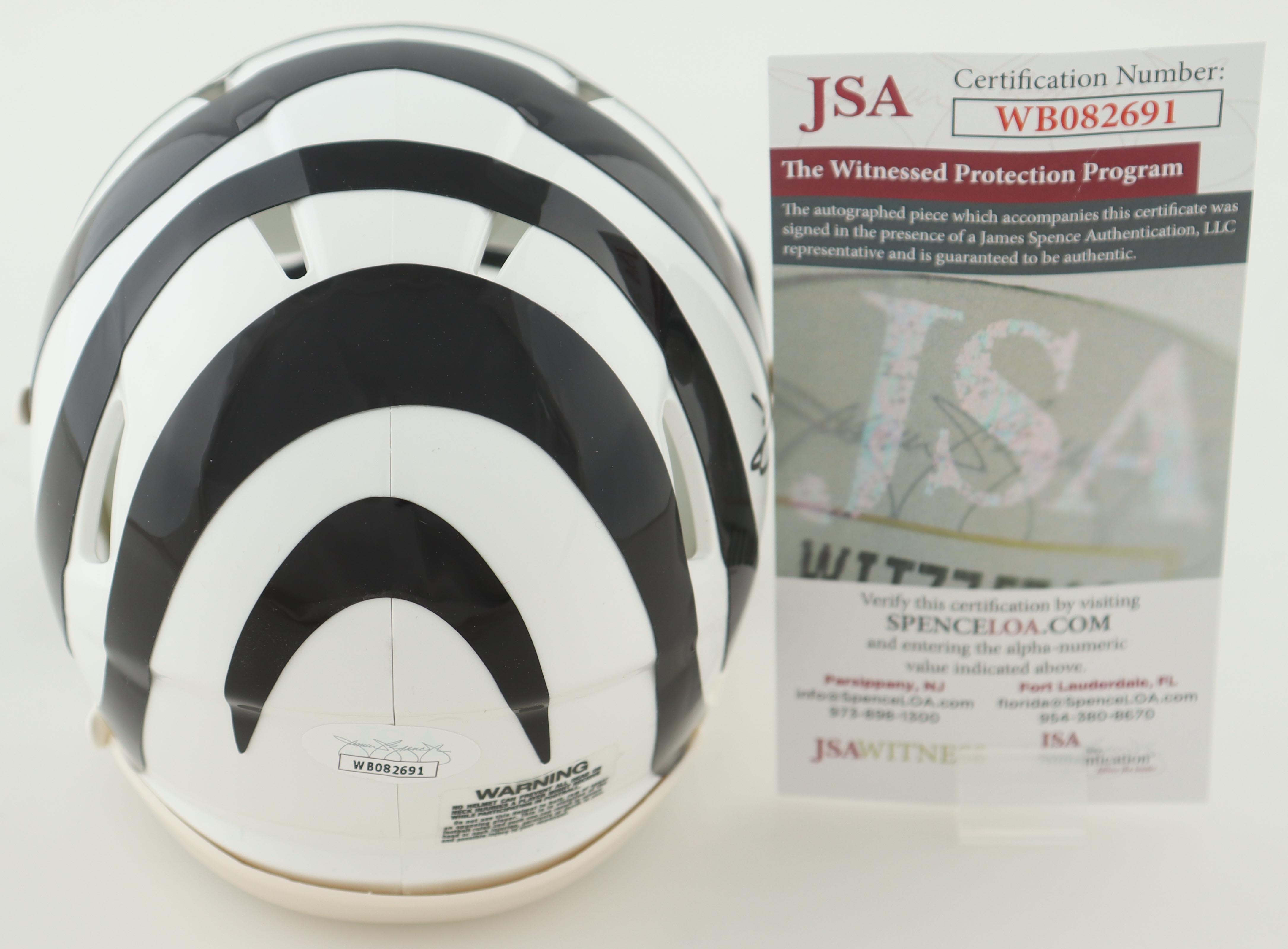 Chad 'Ochocinco' Johnson Signed Bengals Speed Mini Helmet (JSA) at PristineAuction.com Chad 'Ochocinco' Johnson Signed Bengals Speed Mini Helmet (JSA) at PristineAuction.com