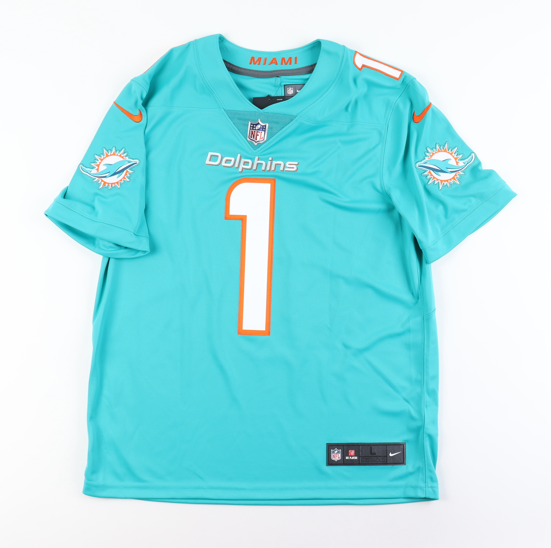 Tua Tagovailoa Signed Dolpins Jersey (Fanatics) at PristineAuction.com Tua Tagovailoa Signed Dolpins Jersey (Fanatics) at PristineAuction.com