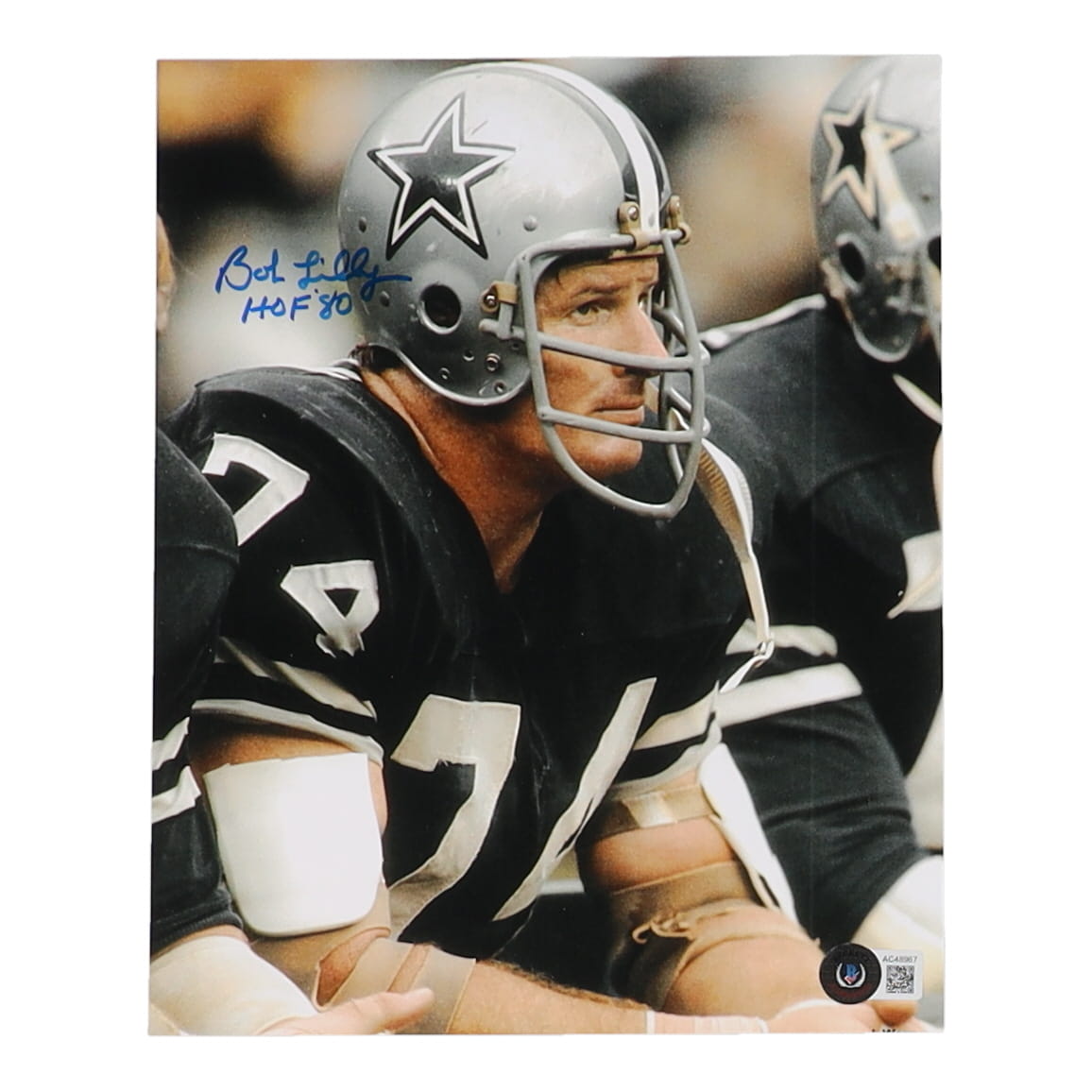 Bob Lilly Signed Cowboys 8x10 Photo Inscribed "HOF 80" (Beckett) at PristineAuction.com Bob Lilly Signed Cowboys 8x10 Photo Inscribed "HOF 80" (Beckett) at PristineAuction.com