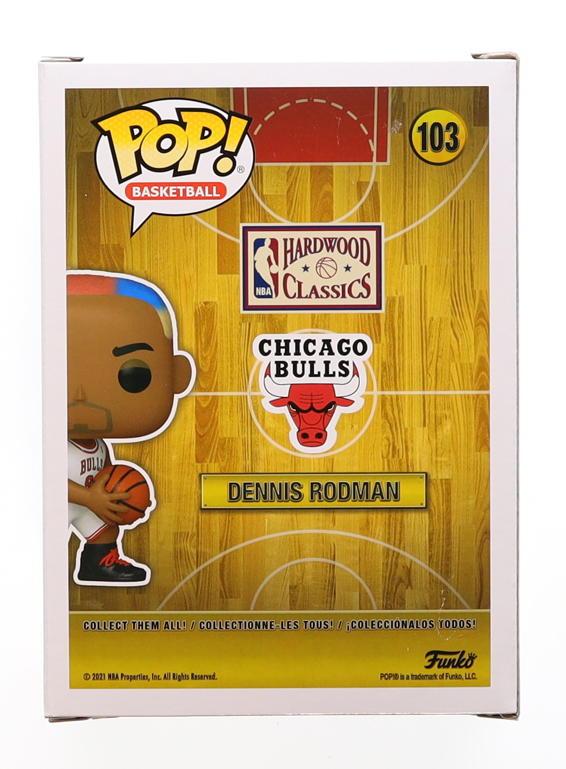 Dennis Rodman Signed Bulls #103 Funko Pop! Vinyl Figure (Beckett) at PristineAuction.com Dennis Rodman Signed Bulls #103 Funko Pop! Vinyl Figure (Beckett) at PristineAuction.com