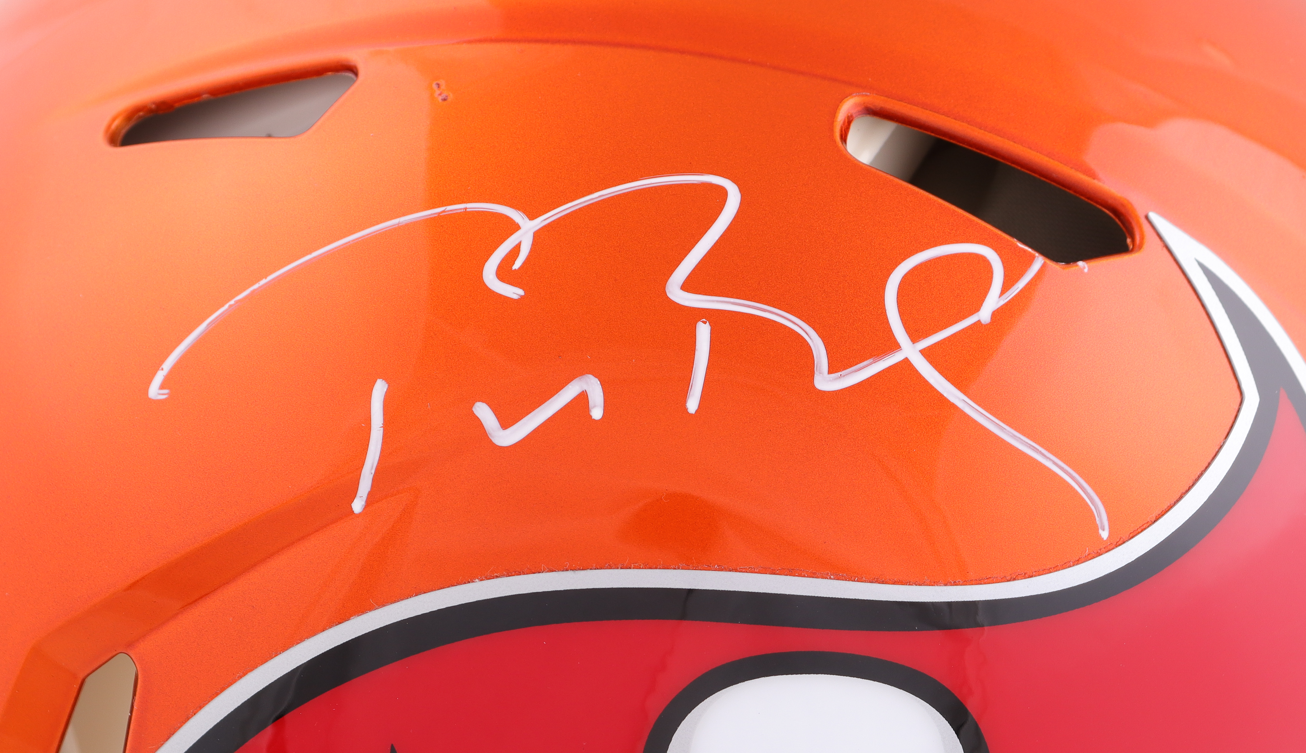 Tom Brady Signed Buccaneers Full-Size Authentic On-Field Flash Alternate Speed Helmet (Fanatics) at PristineAuction.com Tom Brady Signed Buccaneers Full-Size Authentic On-Field Flash Alternate Speed Helmet (Fanatics) at PristineAuction.com