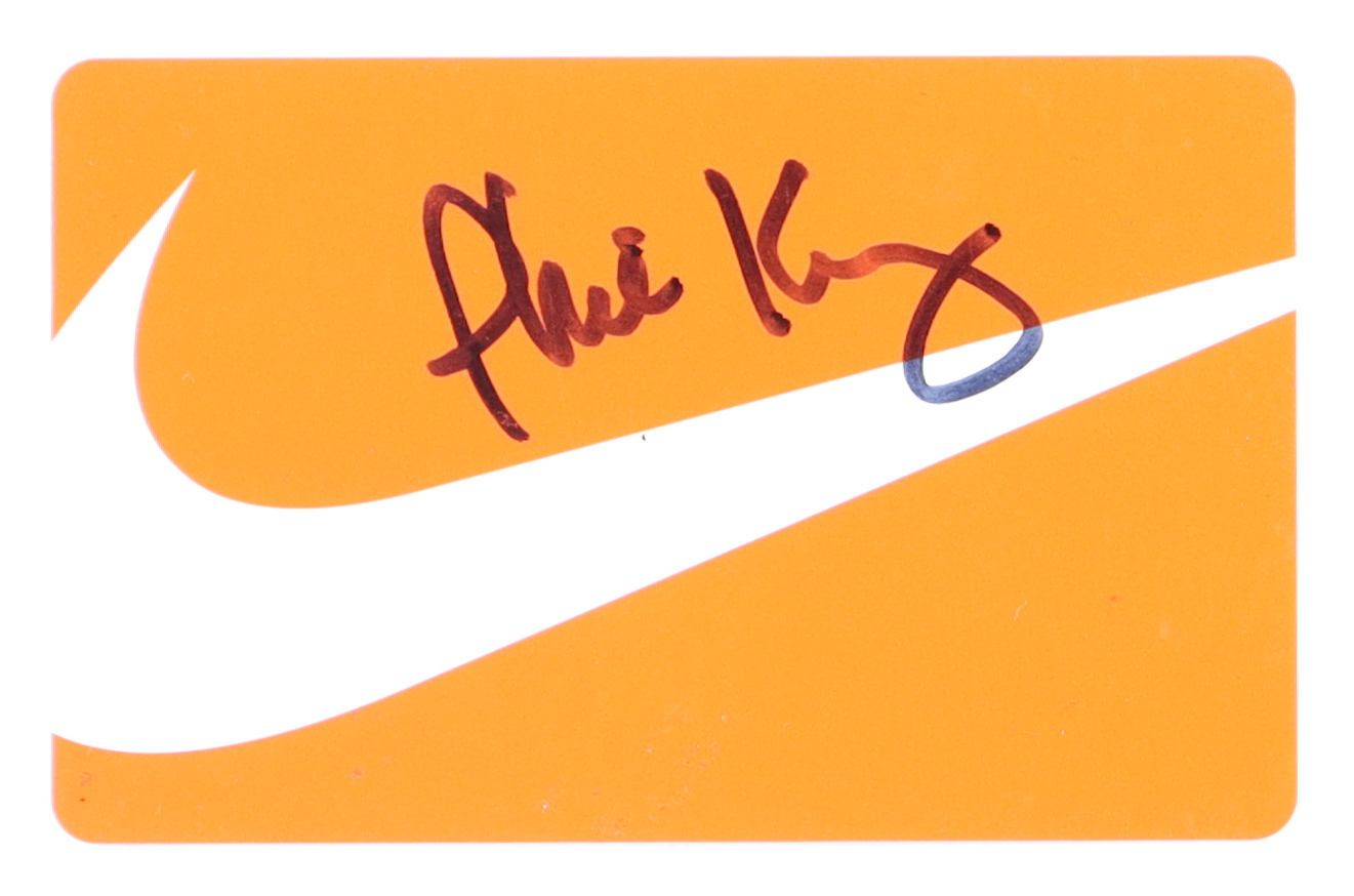 Phil Knight Signed Nike Gift Card (JSA) at PristineAuction.com Phil Knight Signed Nike Gift Card (JSA) at PristineAuction.com