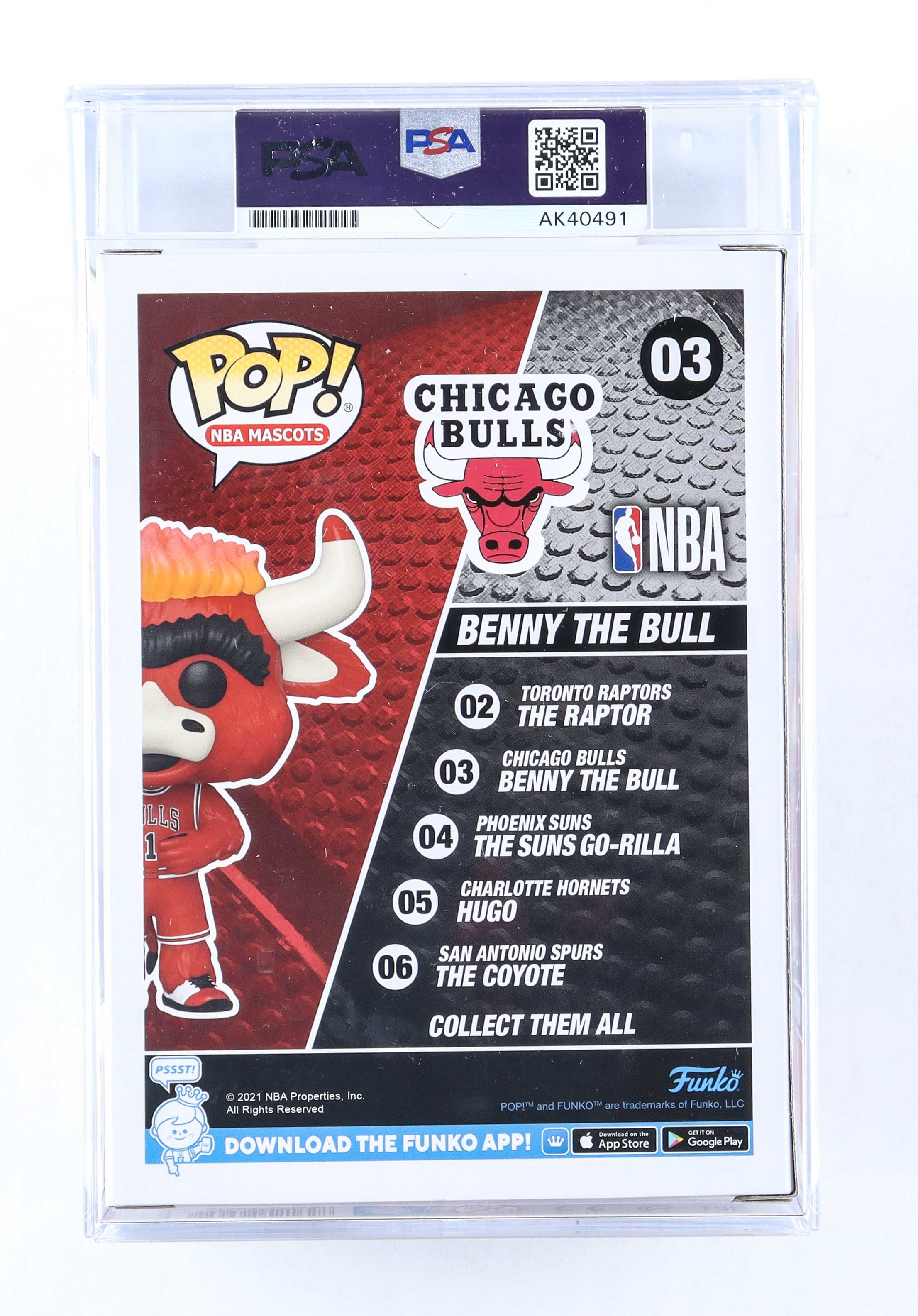 Scottie Pippen Signed Cut with Bulls #03 Benny The Bull Funko Pop! Vinyl Figure (PSA | Autograph Graded 10) at PristineAuction.com Scottie Pippen Signed Cut with Bulls #03 Benny The Bull Funko Pop! Vinyl Figure (PSA | Autograph Graded 10) at PristineAuction.com