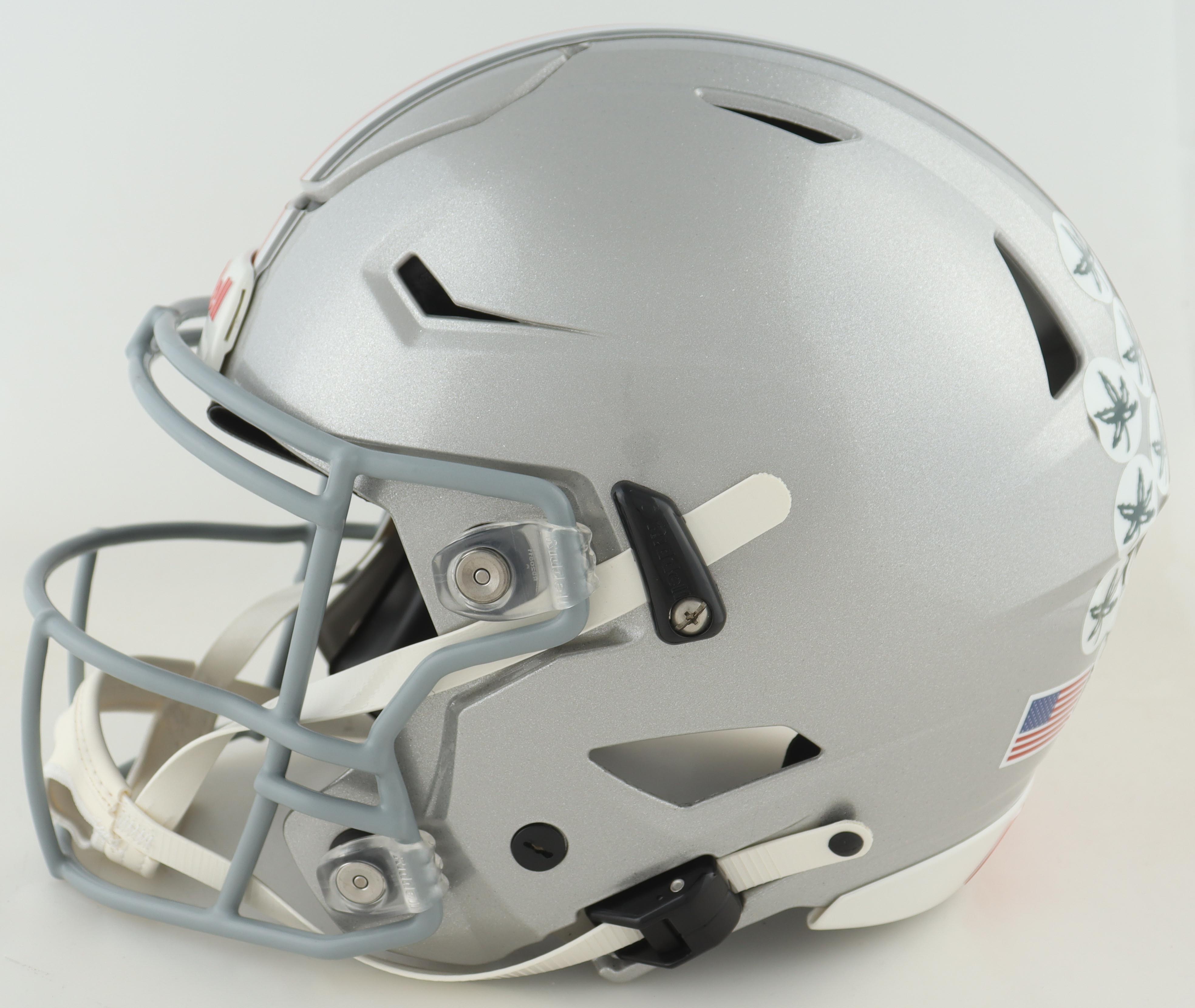 Jaxon Smith-Njigba & C. J. Stroud Signed Ohio State Buckeyes Full-Size Authentic On-Field Speed Flex Helmet (Fanatics) at PristineAuction.com Jaxon Smith-Njigba & C. J. Stroud Signed Ohio State Buckeyes Full-Size Authentic On-Field Speed Flex Helmet (Fanatics) at PristineAuction.com