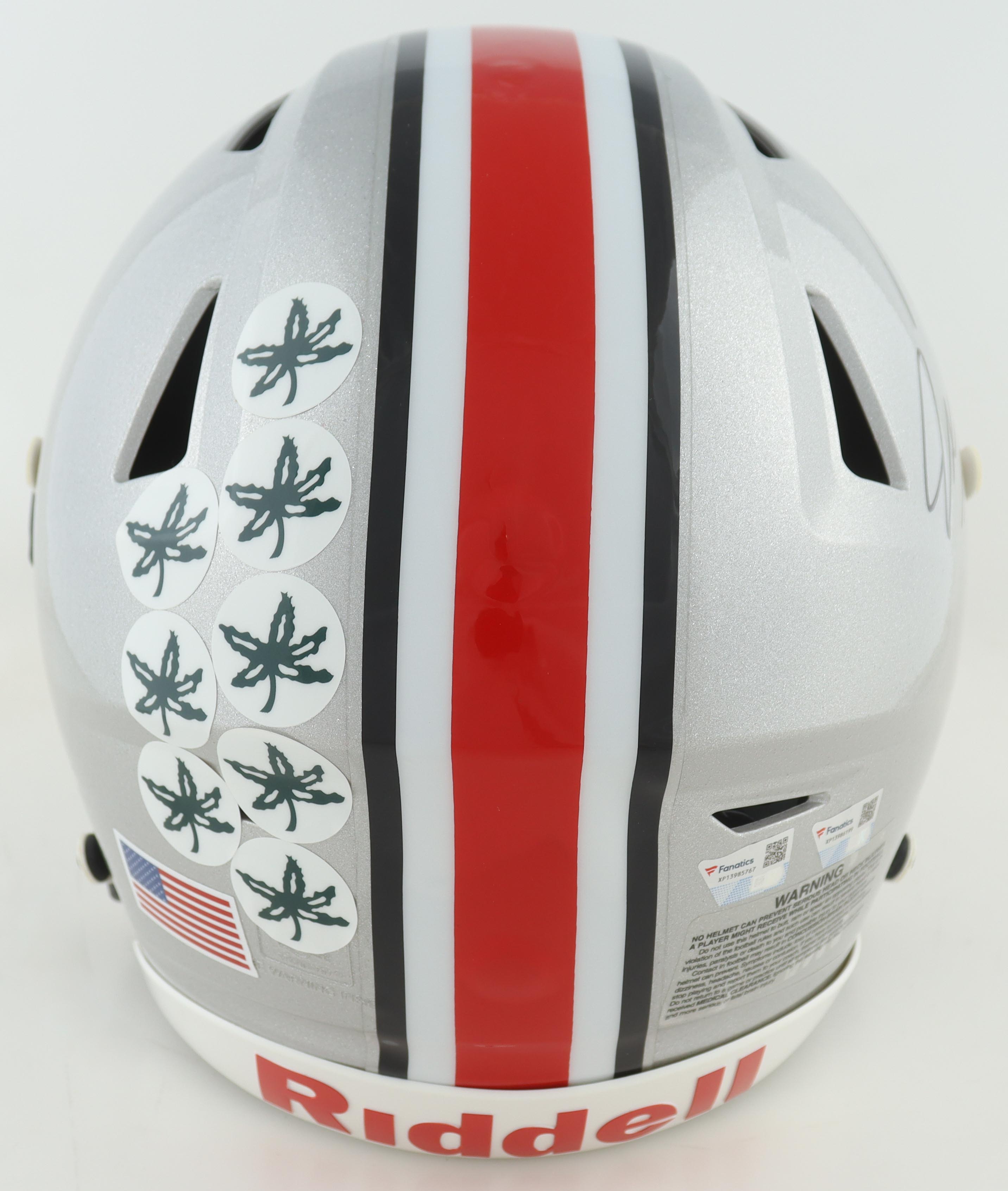 Jaxon Smith-Njigba & C. J. Stroud Signed Ohio State Buckeyes Full-Size Authentic On-Field Speed Flex Helmet (Fanatics) at PristineAuction.com Jaxon Smith-Njigba & C. J. Stroud Signed Ohio State Buckeyes Full-Size Authentic On-Field Speed Flex Helmet (Fanatics) at PristineAuction.com