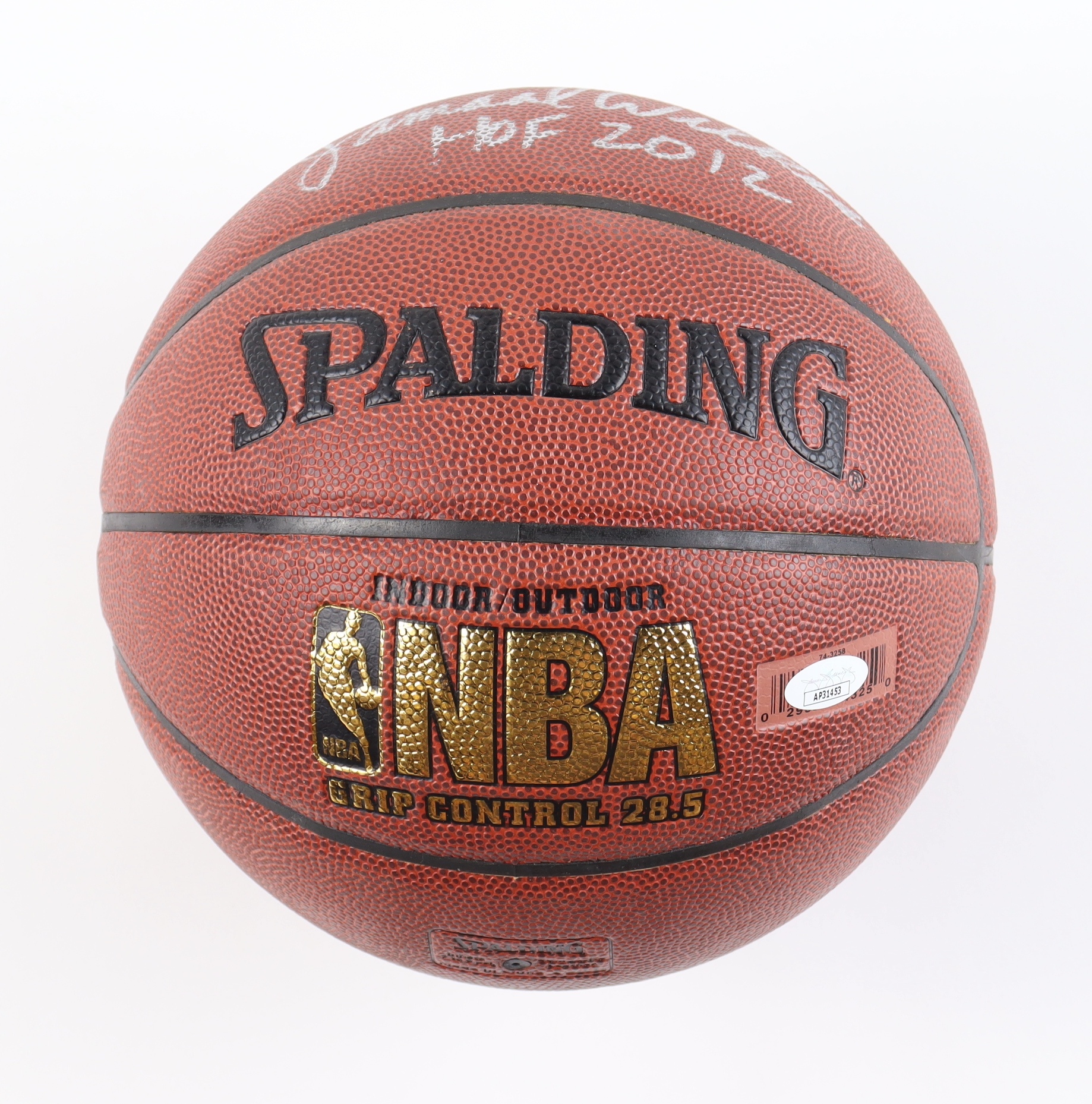 Jamaal Wilkes & Elgin Baylor Signed NBA Basketball with (3) Career Stat Inscriptions (JSA) at PristineAuction.com Jamaal Wilkes & Elgin Baylor Signed NBA Basketball with (3) Career Stat Inscriptions (JSA) at PristineAuction.com