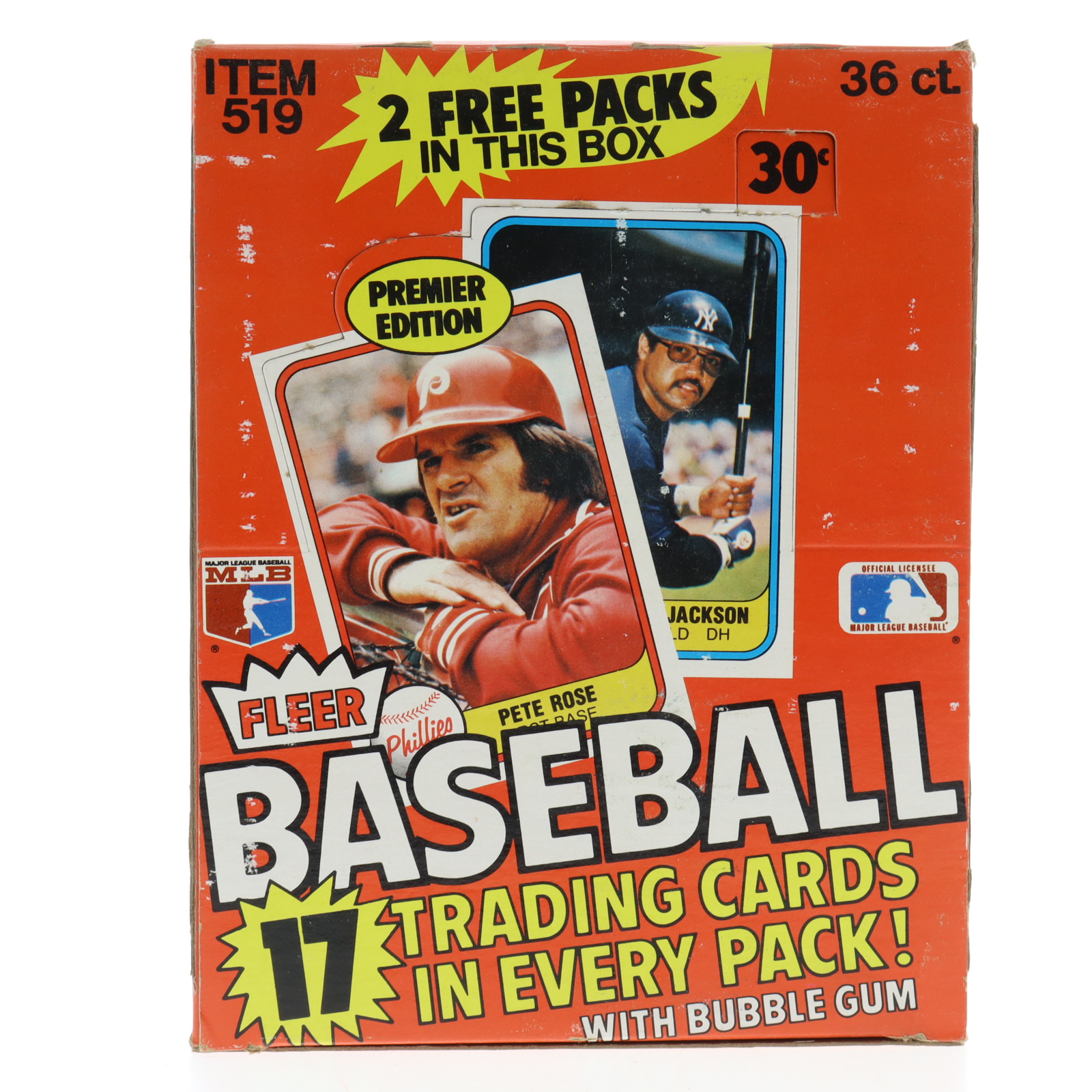 1981 Fleer Baseball Wax Box of (36) Packs at PristineAuction.com 1981 Fleer Baseball Wax Box of (36) Packs at PristineAuction.com
