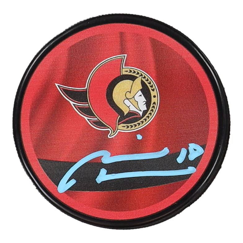 Marian Hossa Signed Senators Logo Hockey Puck (COJO) at PristineAuction.com Marian Hossa Signed Senators Logo Hockey Puck (COJO) at PristineAuction.com