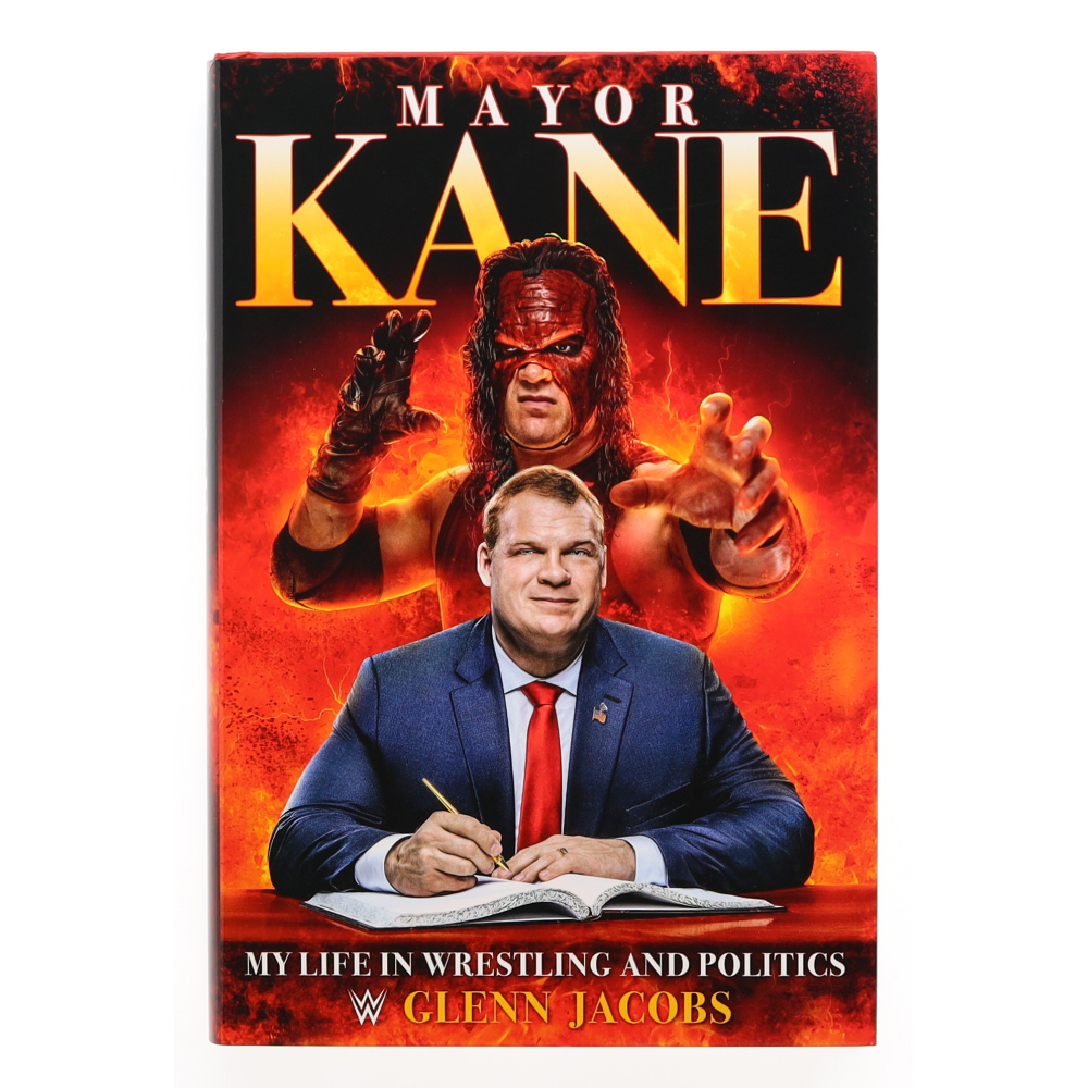 Glenn Jacobs Signed "Mayor Kane" Hard-Cover Book Inscribed "KANE