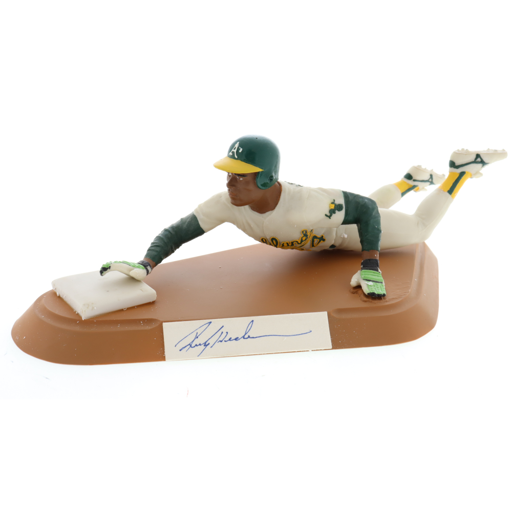 Rickey Henderson Signed LE 1991 Salvino Sports Legends Figurine
