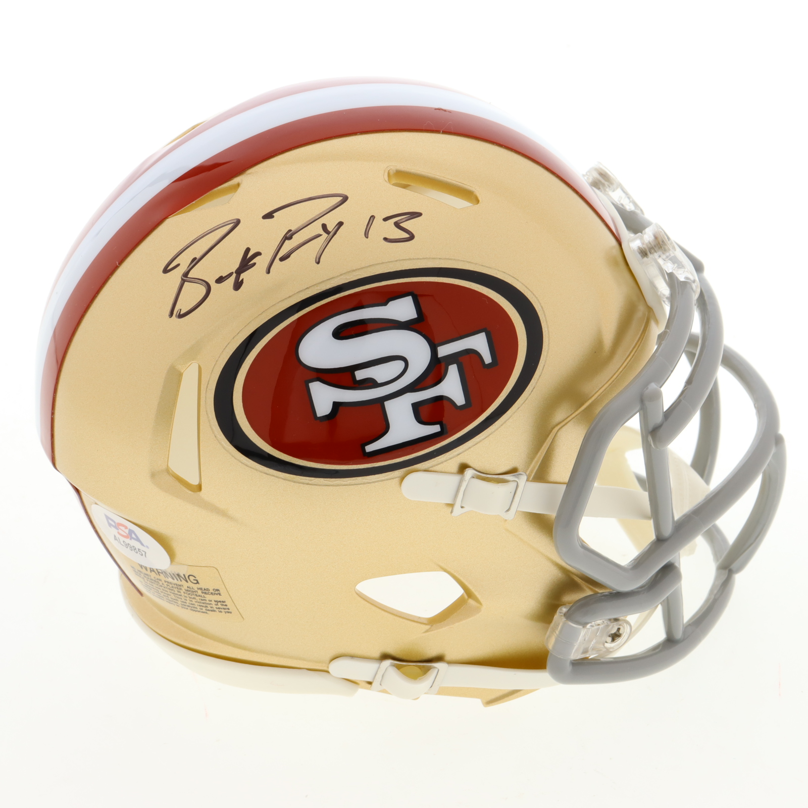 Brock Purdy Signed 49ers Speed Mini Helmet (PSA) at PristineAuction.com Brock Purdy Signed 49ers Speed Mini Helmet (PSA) at PristineAuction.com