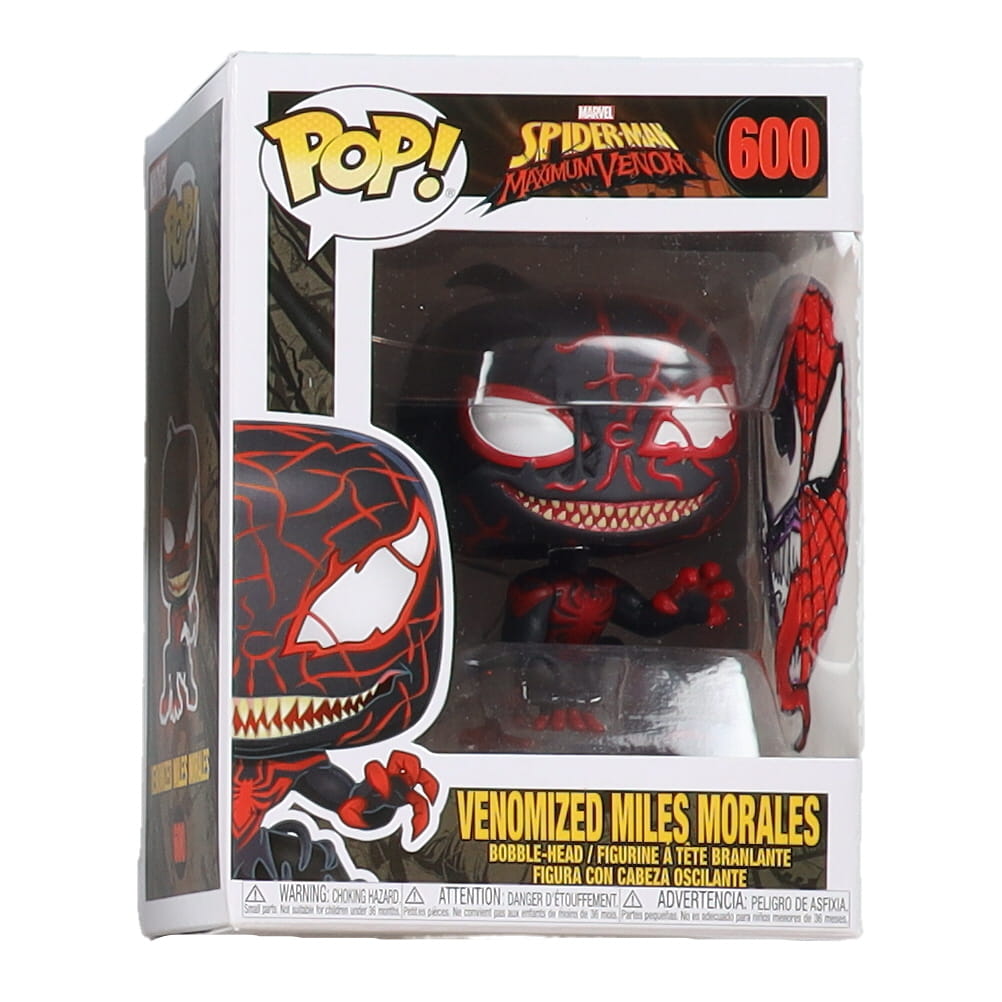 Venomized Miles Morales "Spider-Man: Maximum Venom" #600 Funko Pop! Vinyl Figure with Custom Spider-Man & Venom by Anthony "Ram Fam" Ramirez (PA) at PristineAuction.com Venomized Miles Morales "Spider-Man: Maximum Venom" #600 Funko Pop! Vinyl Figure with Custom Spider-Man & Venom by Anthony "Ram Fam" Ramirez (PA) at PristineAuction.com