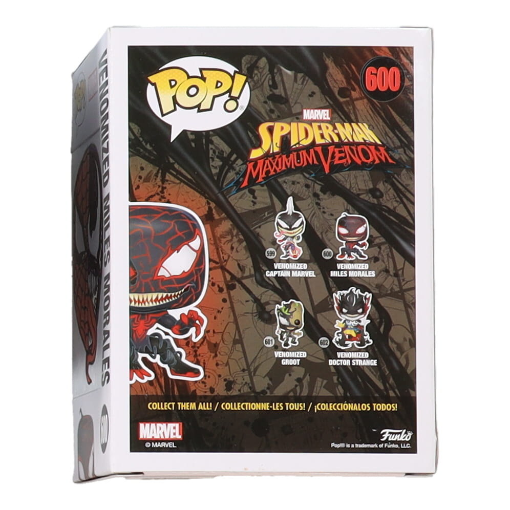 Venomized Miles Morales "Spider-Man: Maximum Venom" #600 Funko Pop! Vinyl Figure with Custom Spider-Man & Venom by Anthony "Ram Fam" Ramirez (PA) at PristineAuction.com Venomized Miles Morales "Spider-Man: Maximum Venom" #600 Funko Pop! Vinyl Figure with Custom Spider-Man & Venom by Anthony "Ram Fam" Ramirez (PA) at PristineAuction.com
