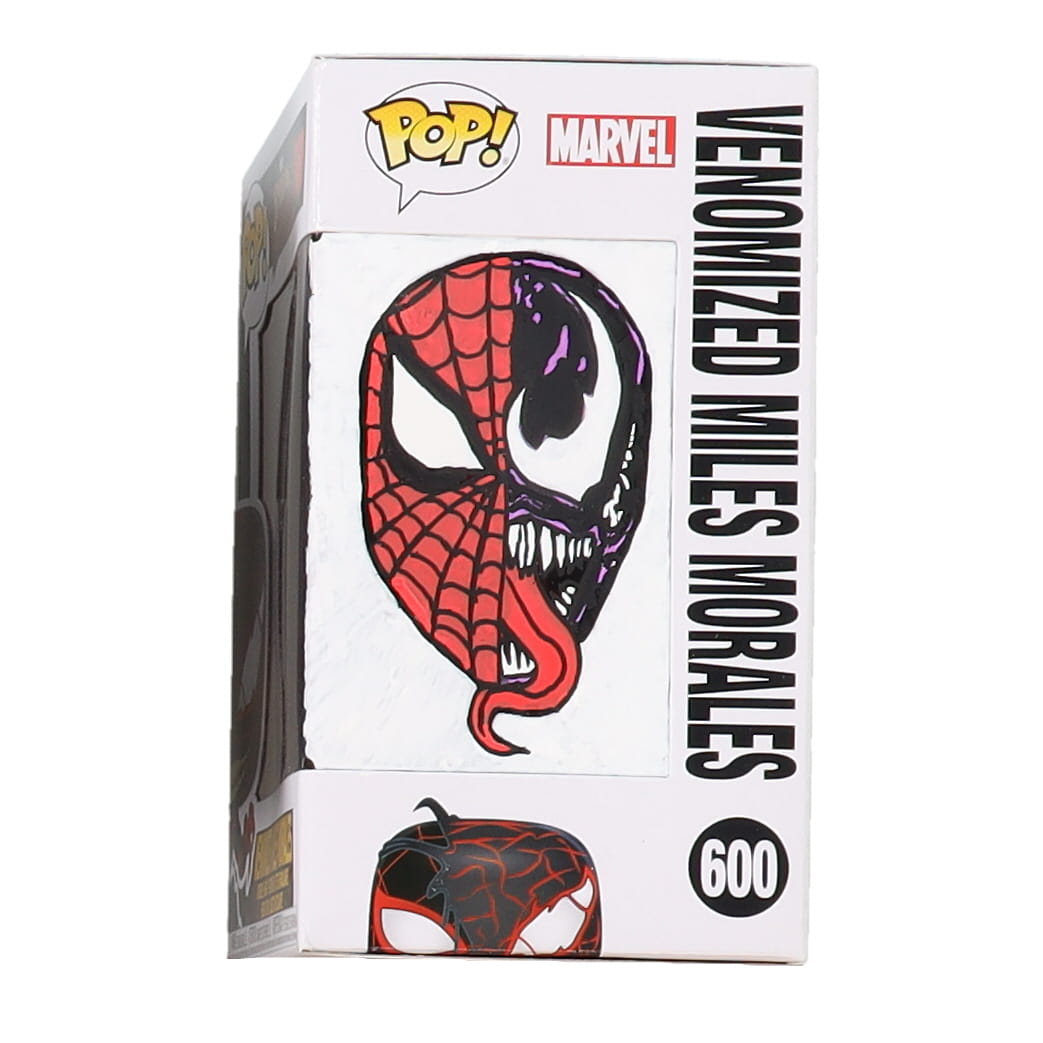 Venomized Miles Morales "Spider-Man: Maximum Venom" #600 Funko Pop! Vinyl Figure with Custom Spider-Man & Venom by Anthony "Ram Fam" Ramirez (PA) at PristineAuction.com Venomized Miles Morales "Spider-Man: Maximum Venom" #600 Funko Pop! Vinyl Figure with Custom Spider-Man & Venom by Anthony "Ram Fam" Ramirez (PA) at PristineAuction.com