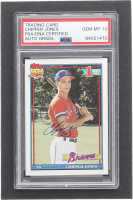 Chipper Jones Signed 1991 Topps #333 RC (PSA | Autograph Graded PSA 10) at PristineAuction.com