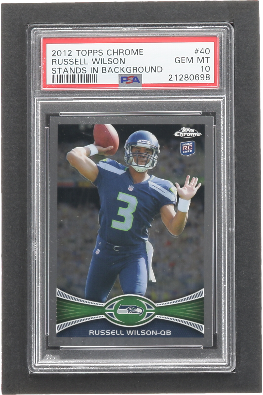 Russell Wilson 2012 Topps Chrome Refractors #40 RC (PSA 10) at PristineAuction.com Russell Wilson 2012 Topps Chrome Refractors #40 RC (PSA 10) at PristineAuction.com