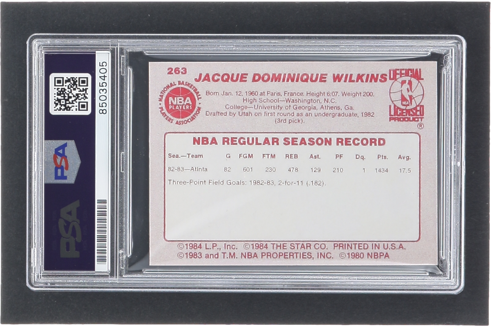 Dominique Wilkins Signed Trading Card (PSA) at PristineAuction.com Dominique Wilkins Signed Trading Card (PSA) at PristineAuction.com