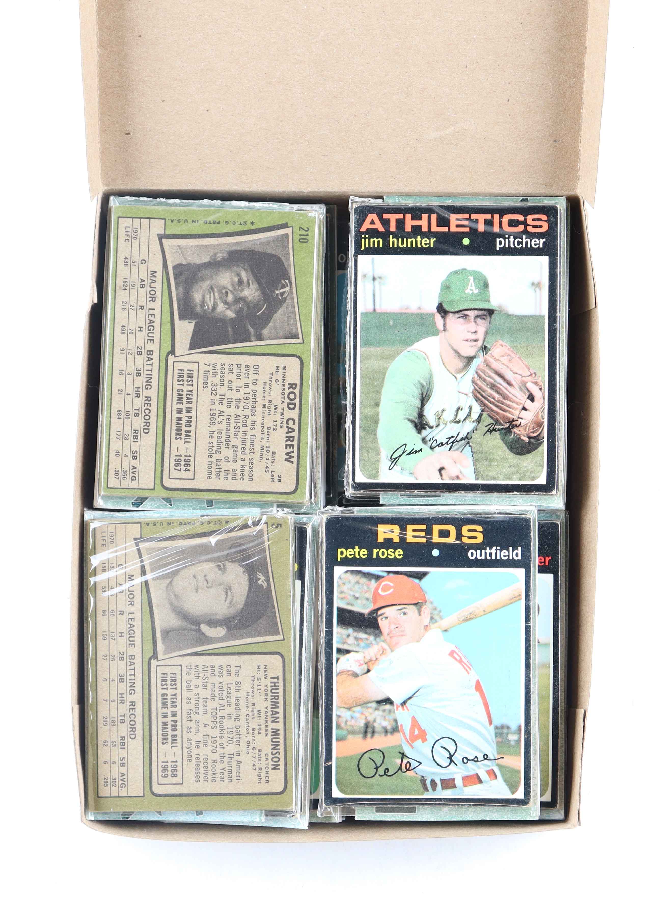 1971 Topps Baseball Card Fun Pack Box with (20) Packs at PristineAuction.com 1971 Topps Baseball Card Fun Pack Box with (20) Packs at PristineAuction.com