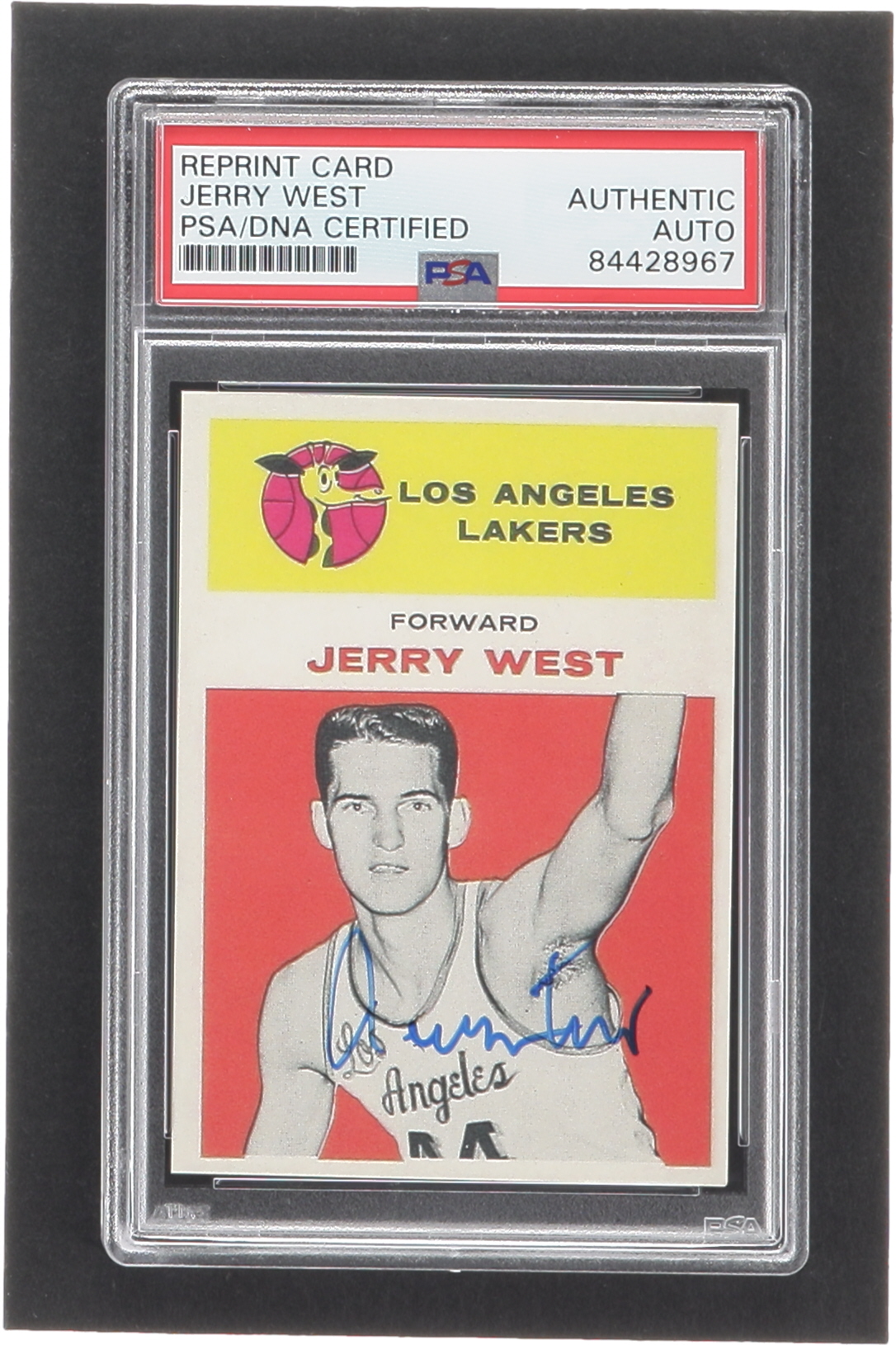 Jerry West Signed Trading Card (PSA) at PristineAuction.com Jerry West Signed Trading Card (PSA) at PristineAuction.com