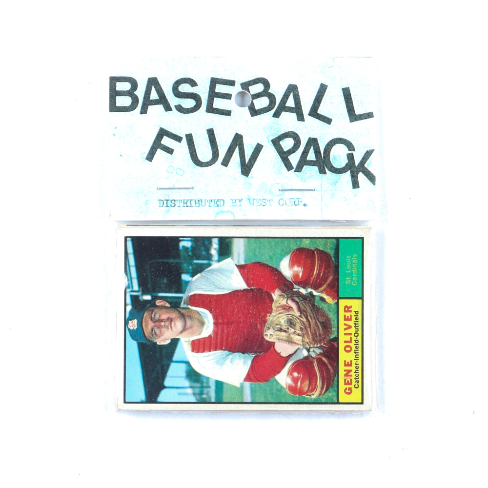 1961 Topps Baseball Fun Pack with (10) Cards Pristine Auction
