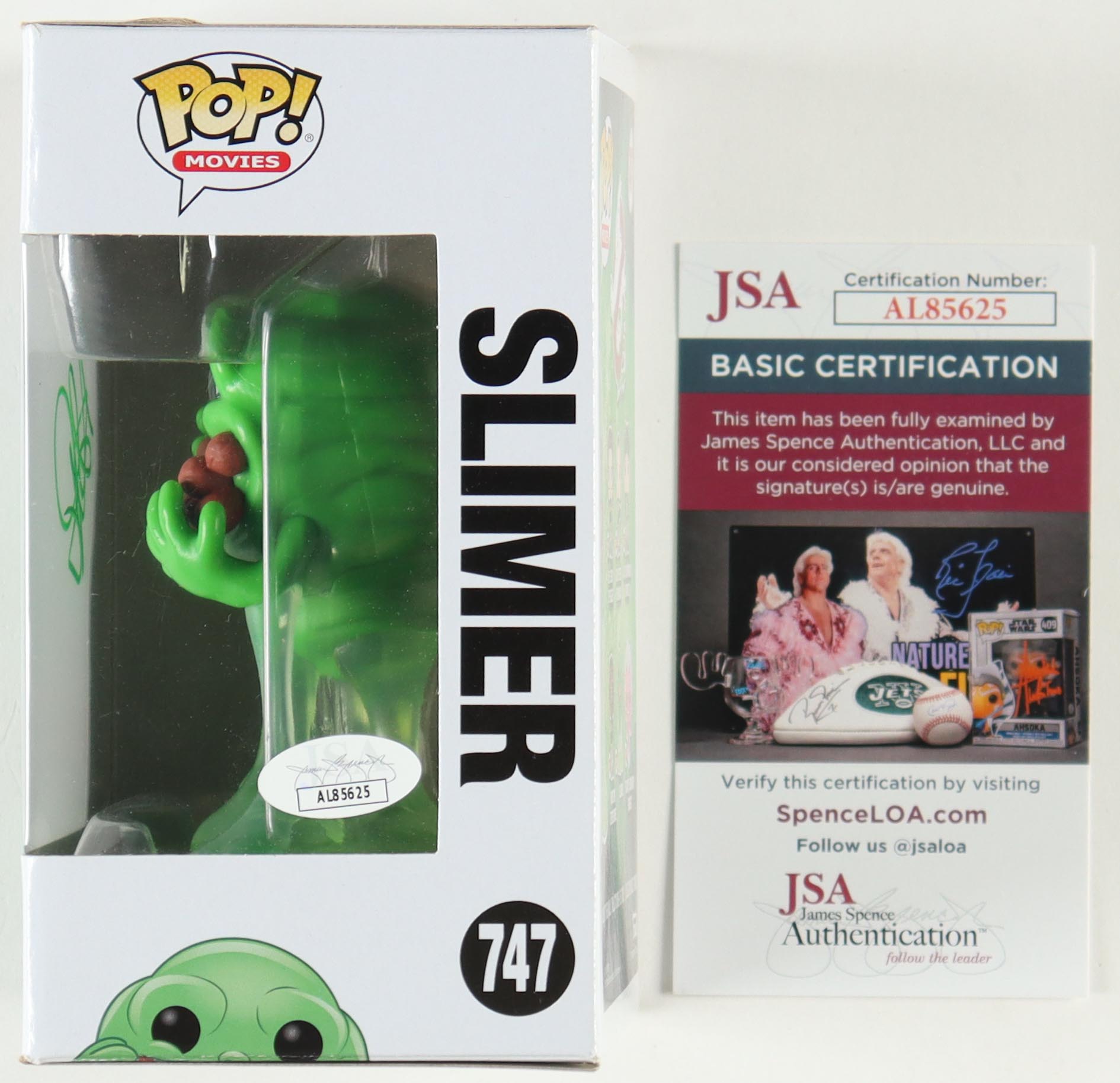 Adam Ray Signed "Ghostbusters" #747 Slimer Funko Pop! Vinyl Figure (JSA) at PristineAuction.com Adam Ray Signed "Ghostbusters" #747 Slimer Funko Pop! Vinyl Figure (JSA) at PristineAuction.com