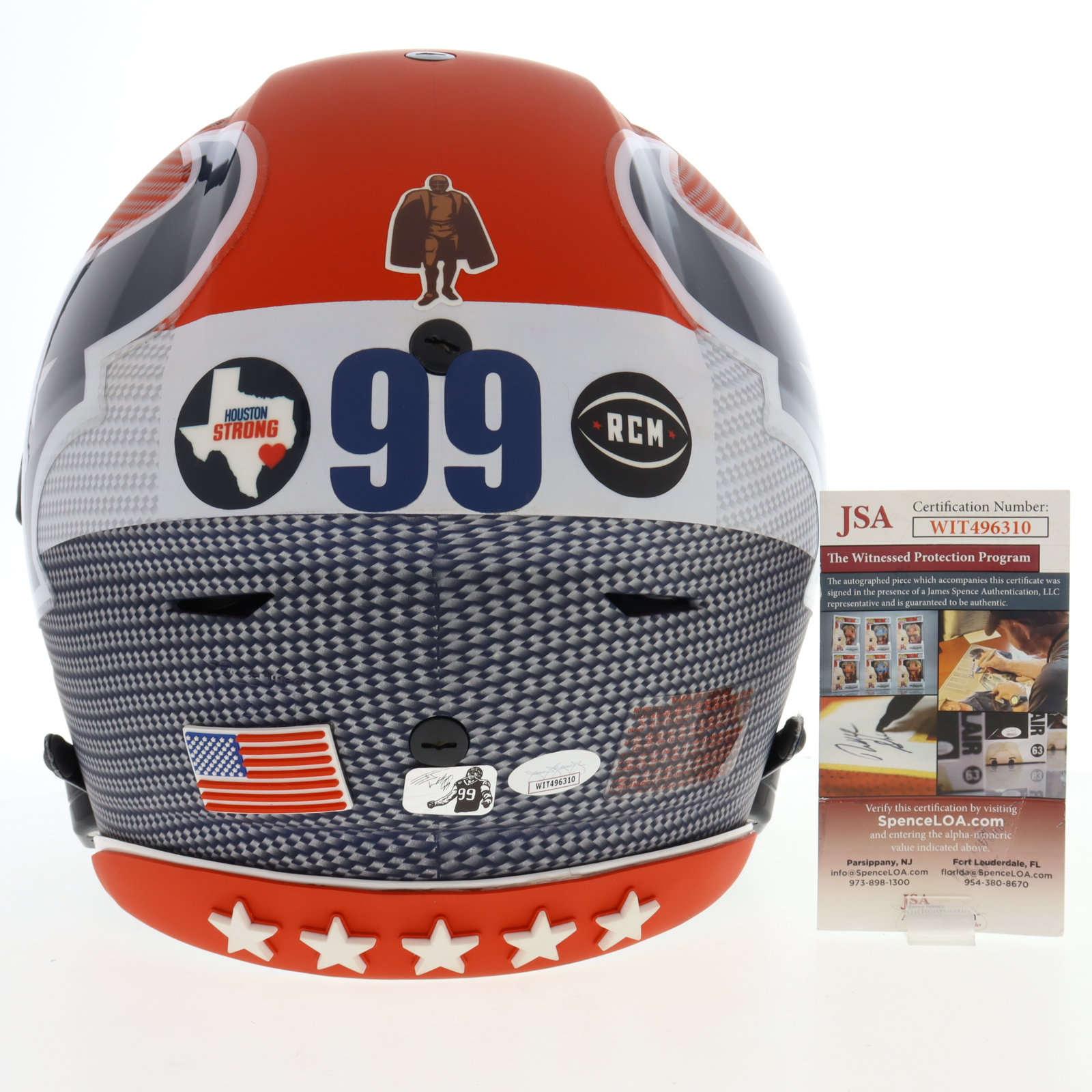 J. J. Watt Signed Texans Full-Size Authentic On-Field Hydro-Dipped SpeedFlex Helmet with Custom Visor (JSA & Watt) at PristineAuction.com J. J. Watt Signed Texans Full-Size Authentic On-Field Hydro-Dipped SpeedFlex Helmet with Custom Visor (JSA & Watt) at PristineAuction.com