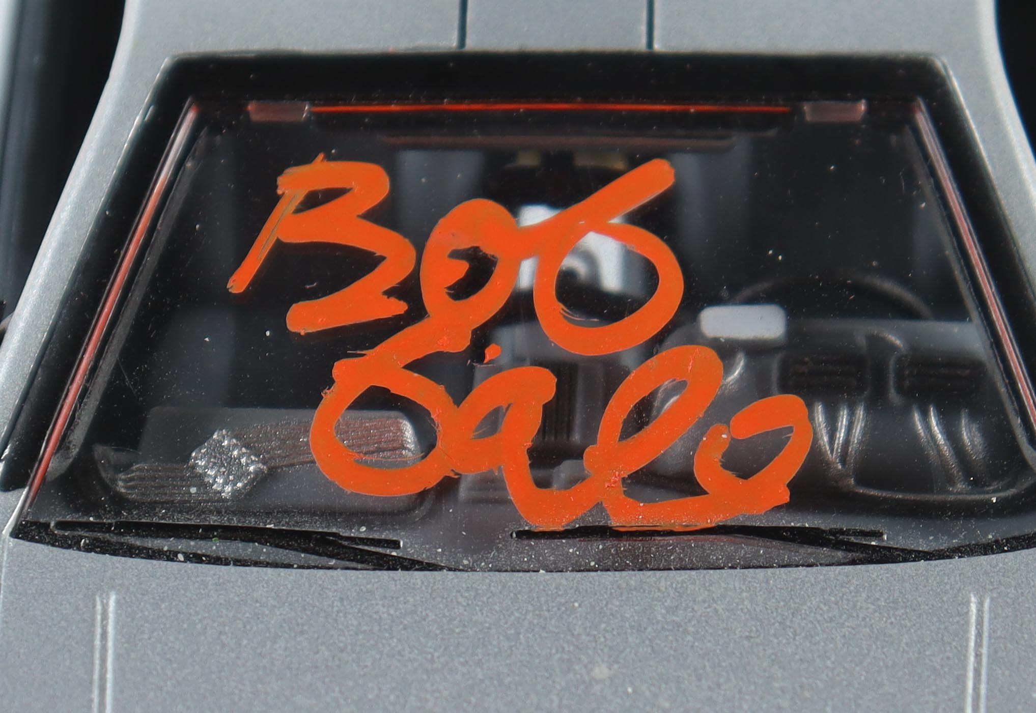 Bob Gale Signed "Back to the Future" DeLorean Time Machine Car (ACOA) at PristineAuction.com Bob Gale Signed "Back to the Future" DeLorean Time Machine Car (ACOA) at PristineAuction.com