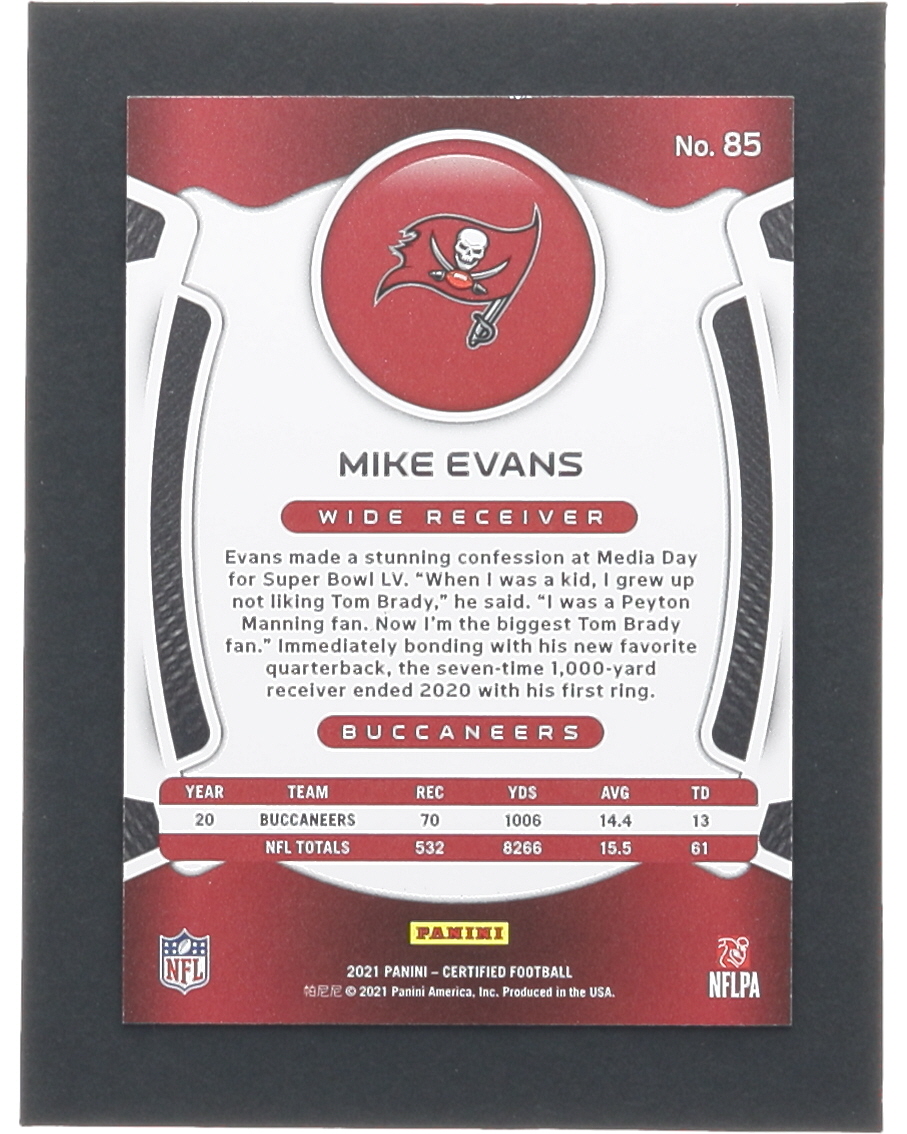 Mike Evans 2021 Certified Mirror #85 #271/299 at PristineAuction.com Mike Evans 2021 Certified Mirror #85 #271/299 at PristineAuction.com