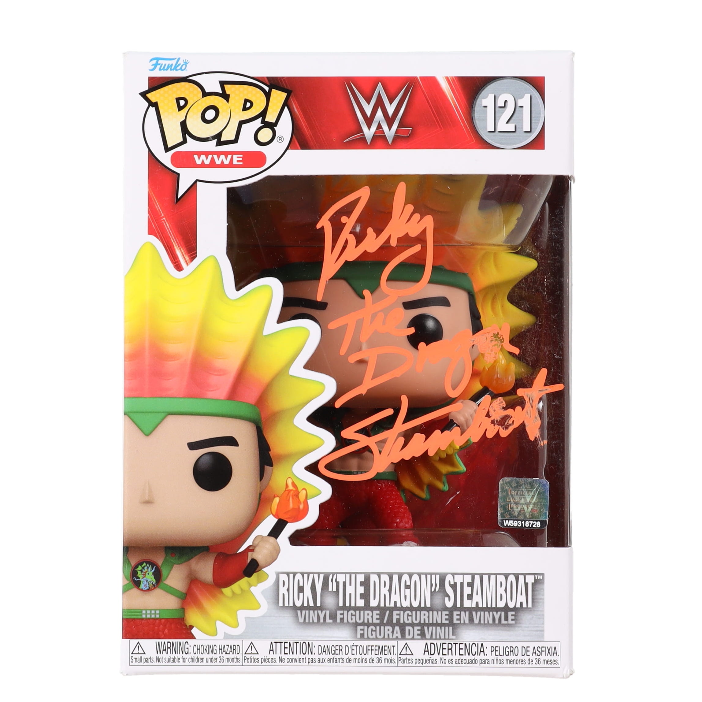 Ricky " The Dragon" Steamboat Signed WWE #121 Funko Pop! Vinyl Figure (JSA) at PristineAuction.com Ricky " The Dragon" Steamboat Signed WWE #121 Funko Pop! Vinyl Figure (JSA) at PristineAuction.com