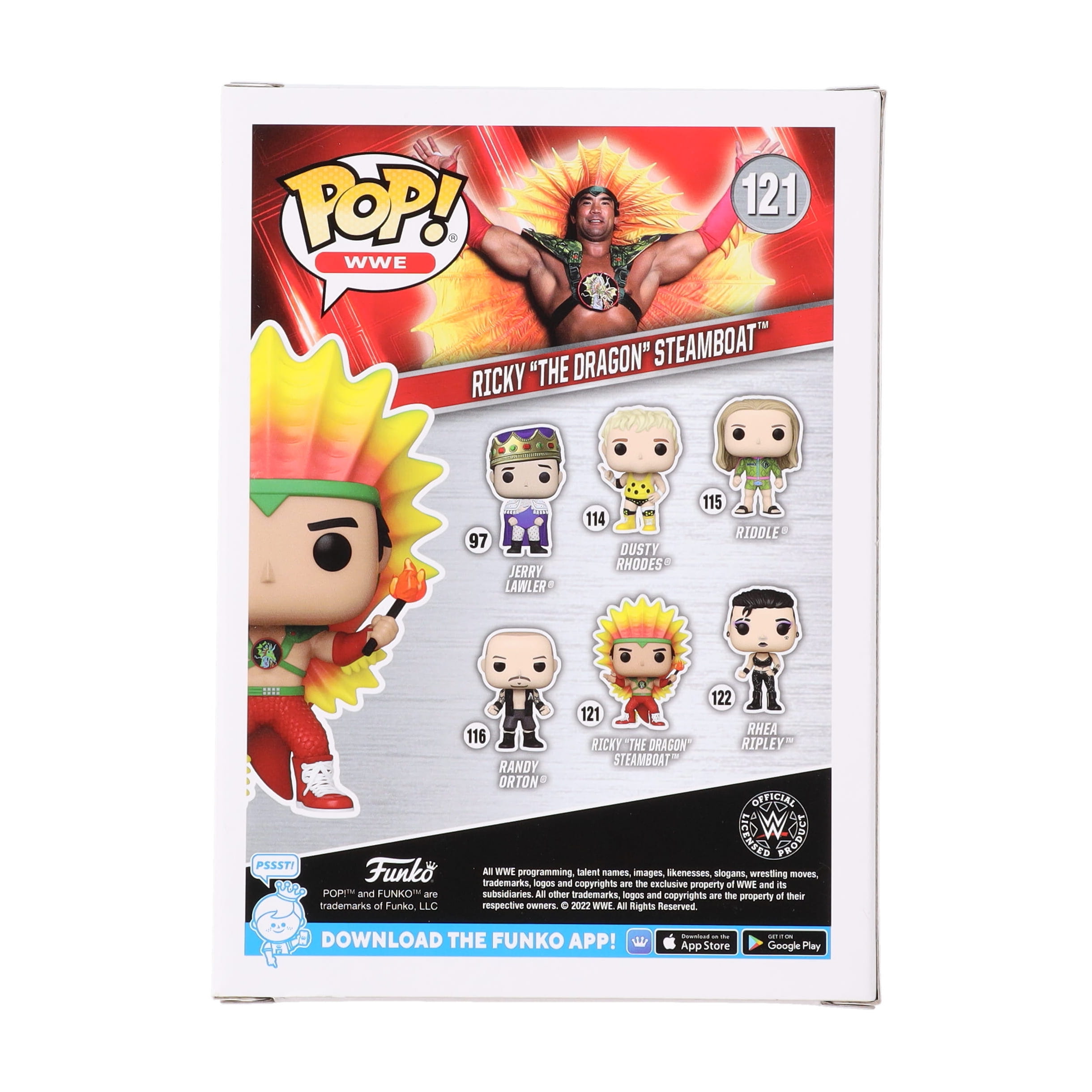 Ricky " The Dragon" Steamboat Signed WWE #121 Funko Pop! Vinyl Figure (JSA) at PristineAuction.com Ricky " The Dragon" Steamboat Signed WWE #121 Funko Pop! Vinyl Figure (JSA) at PristineAuction.com