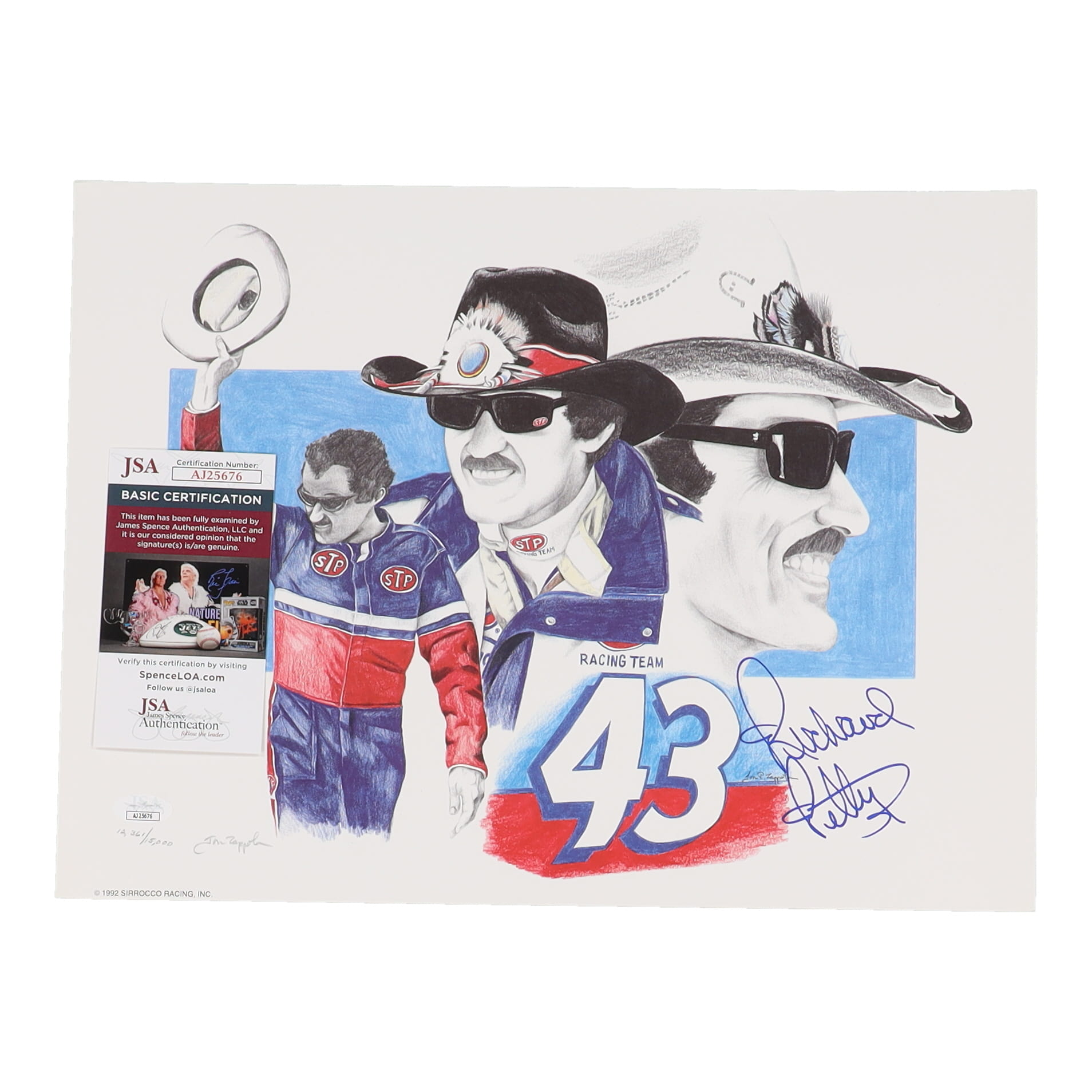 Richard Petty Signed LE 12x16 Print (JSA) at PristineAuction.com Richard Petty Signed LE 12x16 Print (JSA) at PristineAuction.com