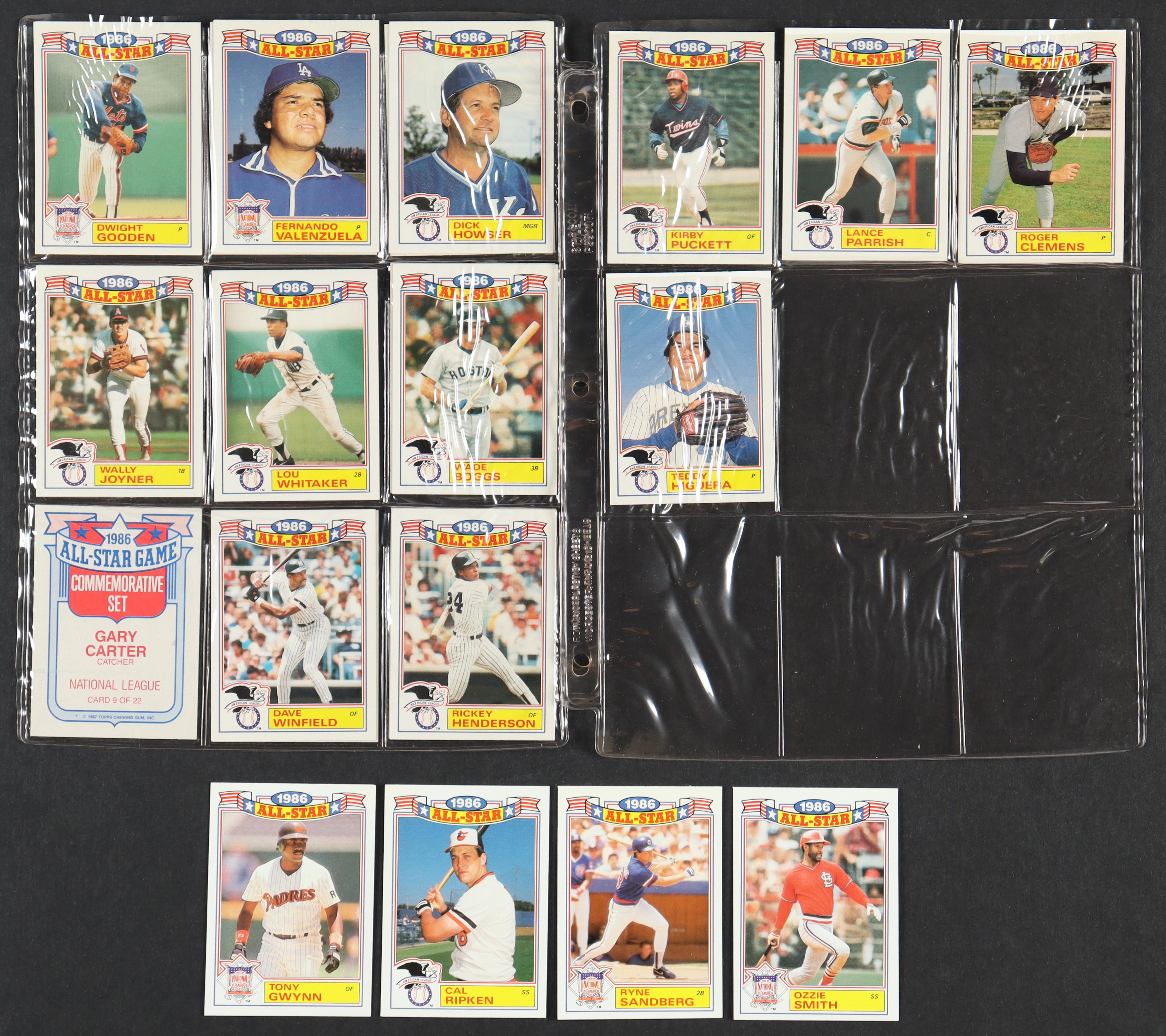 1987 Topps Baseball All-Star Game Complete Commemorative Set of (22) Cards with Tony Gwynn #6, Cal Ripken #16, Ryne Sandberg #3 & Ozzie Smith #5 at PristineAuction.com 1987 Topps Baseball All-Star Game Complete Commemorative Set of (22) Cards with Tony Gwynn #6, Cal Ripken #16, Ryne Sandberg #3 & Ozzie Smith #5 at PristineAuction.com
