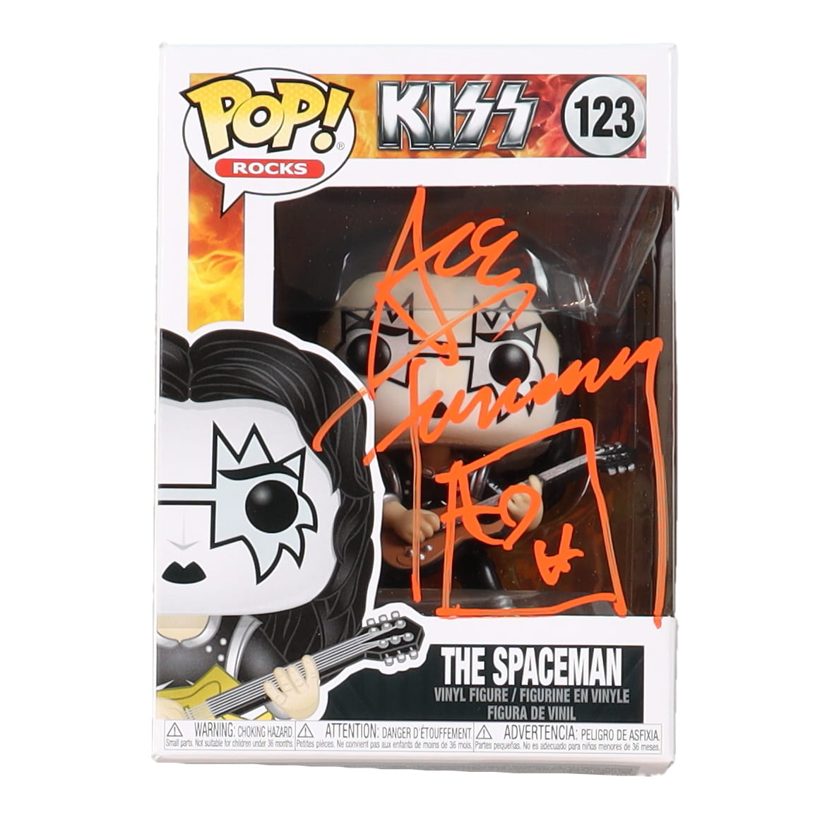 Ace Frehley Signed "Kiss" #123 The Spaceman Funko Pop! Vinyl Figure with Hand-Drawn Ace of Hearts Sketch (AutographCOA) at PristineAuction.com Ace Frehley Signed "Kiss" #123 The Spaceman Funko Pop! Vinyl Figure with Hand-Drawn Ace of Hearts Sketch (AutographCOA) at PristineAuction.com